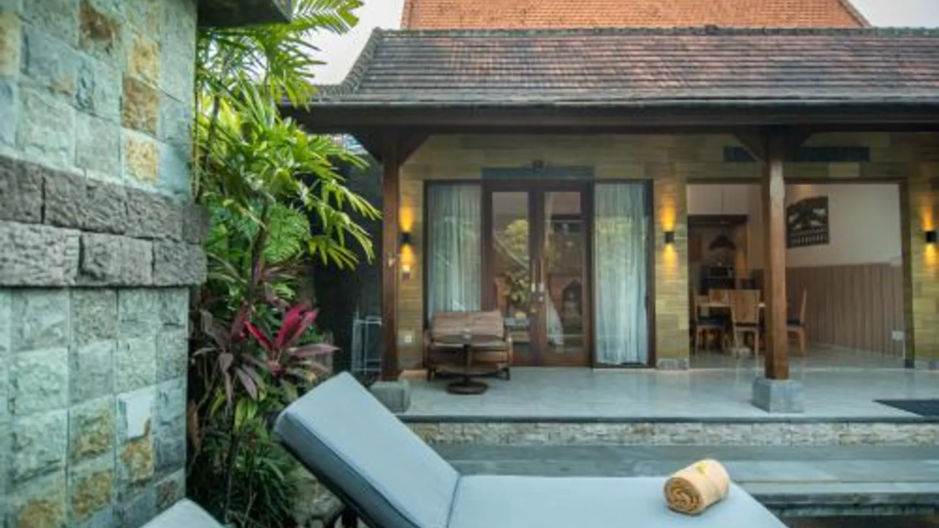 발리 KAWAI Villa Ubud 4성급 싱글룸 레스토랑