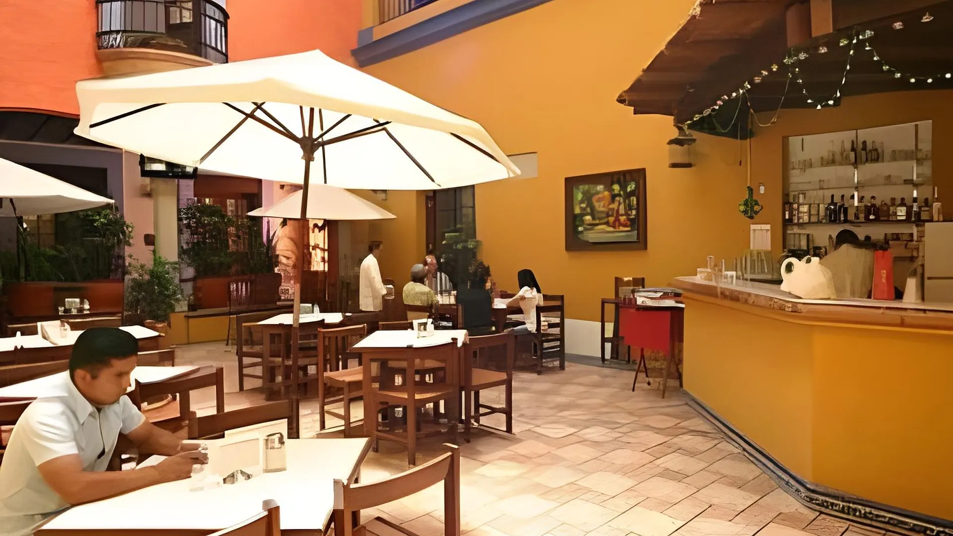 오악사카 Hotel Trebol 3성급 호텔 레스토랑