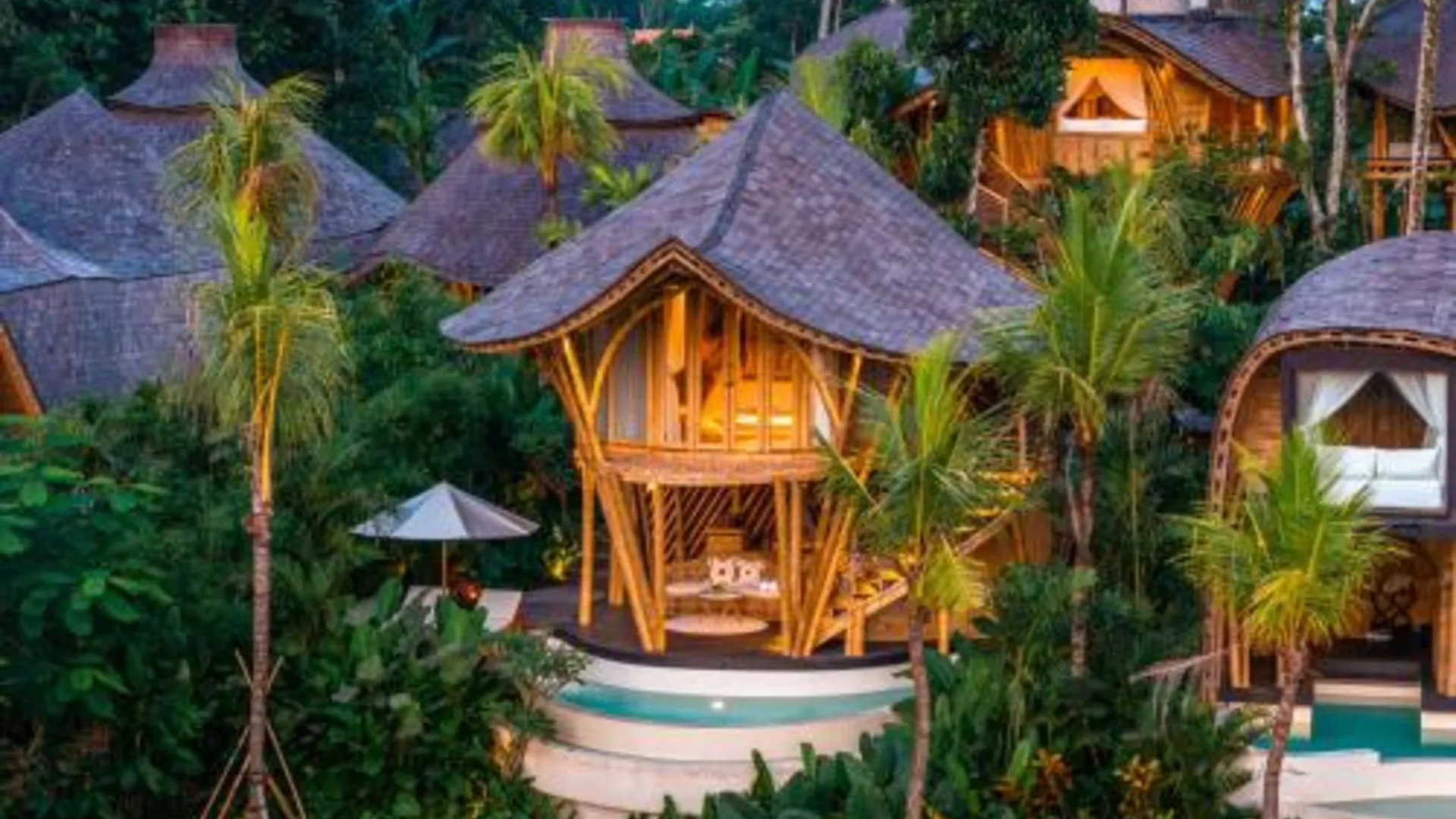 발리 밤부텔 사와 뷰 5성급 호텔 로비