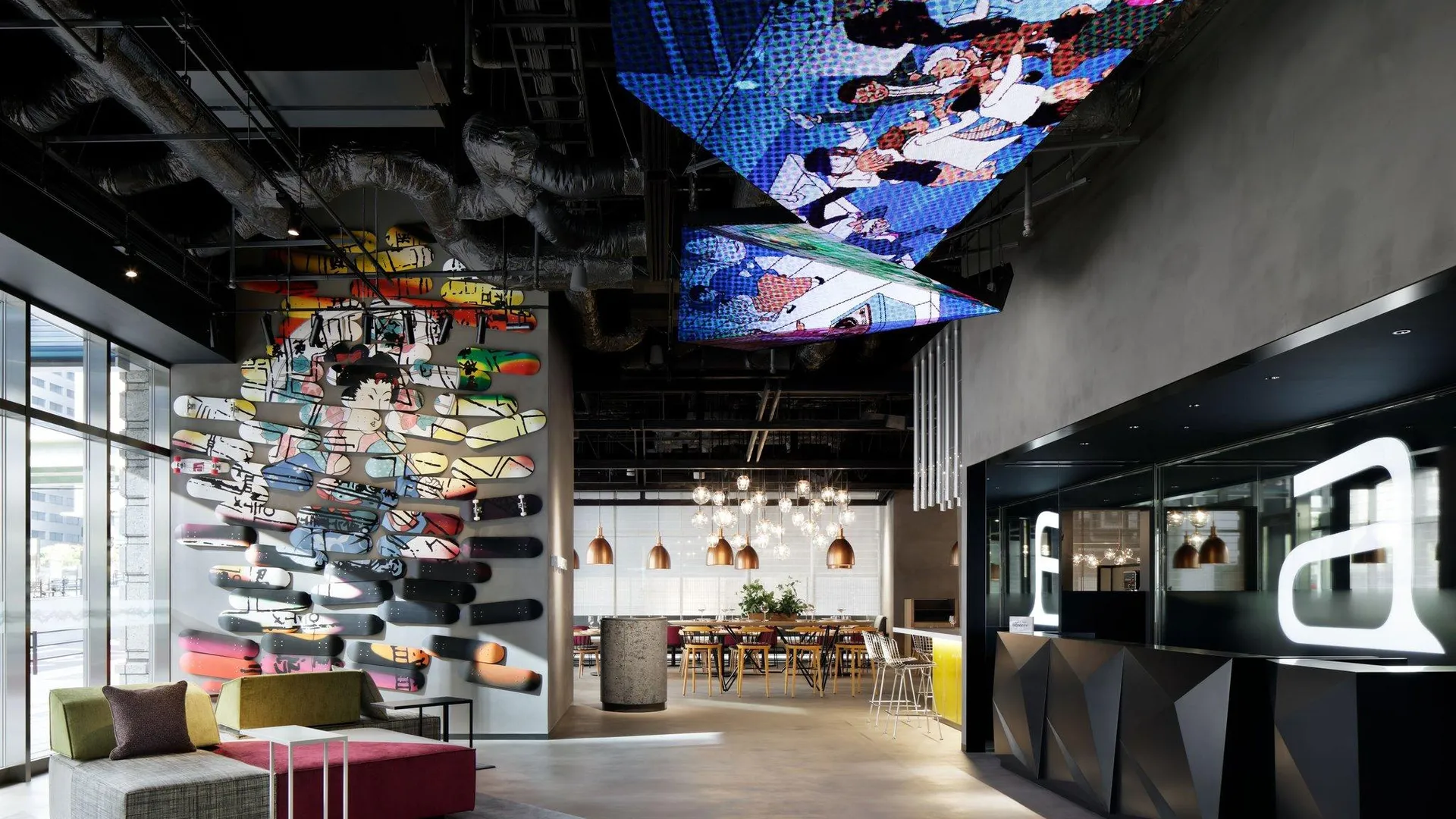 오사카 알로프트 오사카 도지마 4성급 호텔 수영장