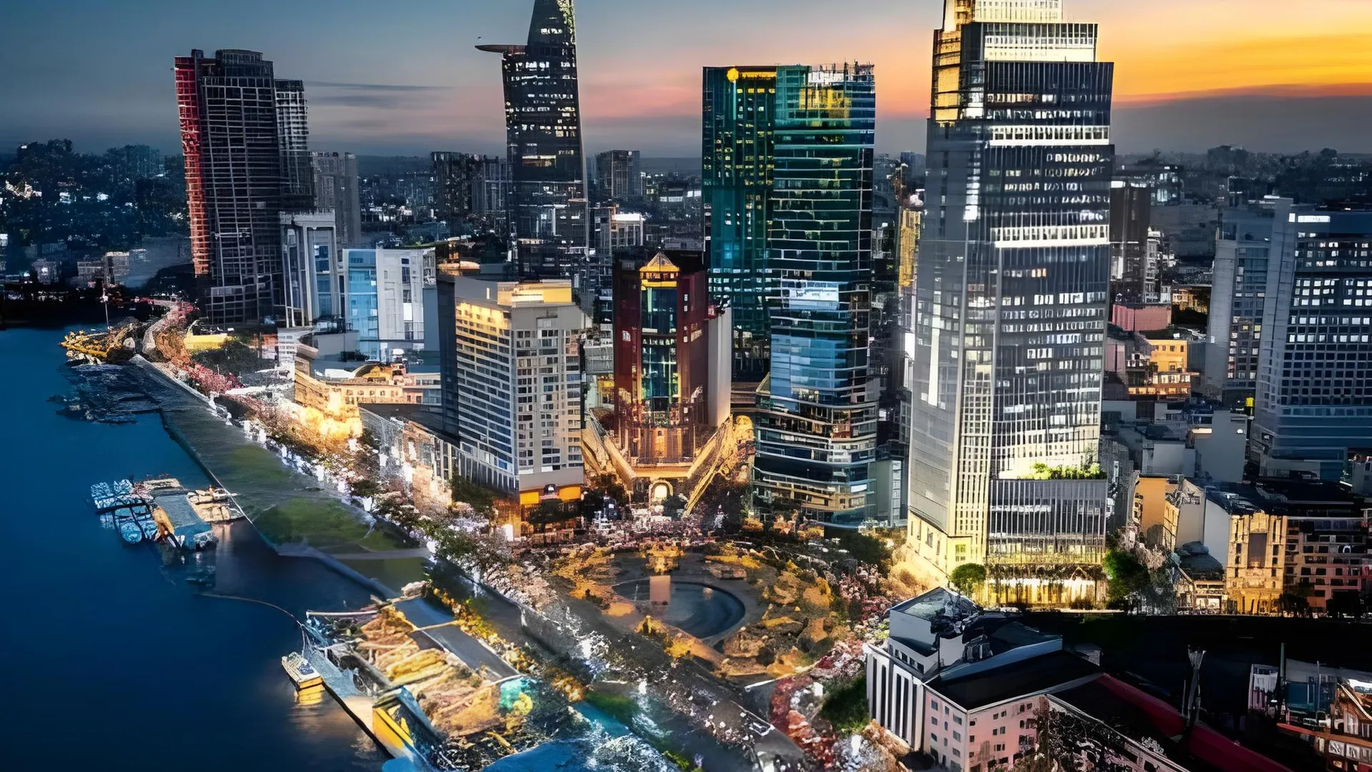 호치민 레드 선 에어포트 사이공 호텔 3성급 호텔 외관