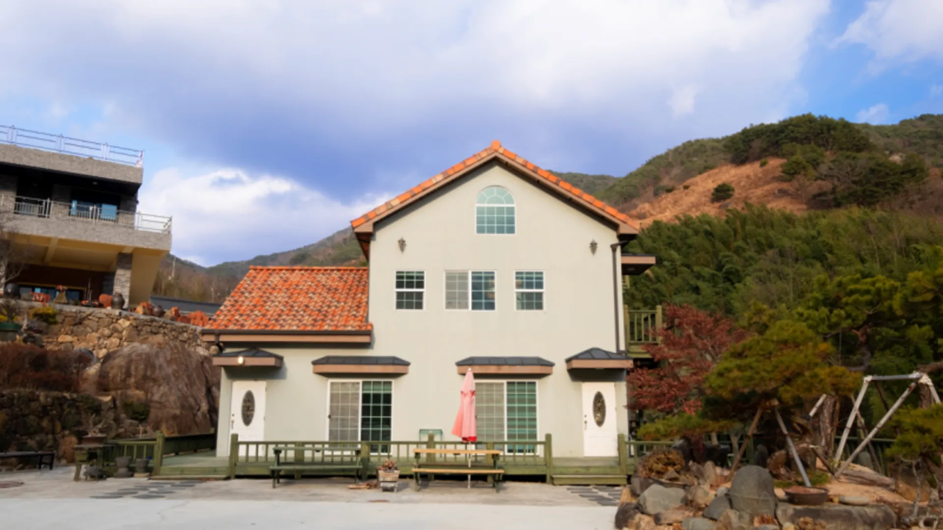 하동 하동 힐링정원펜션 1성급 게스트하우스 수영장