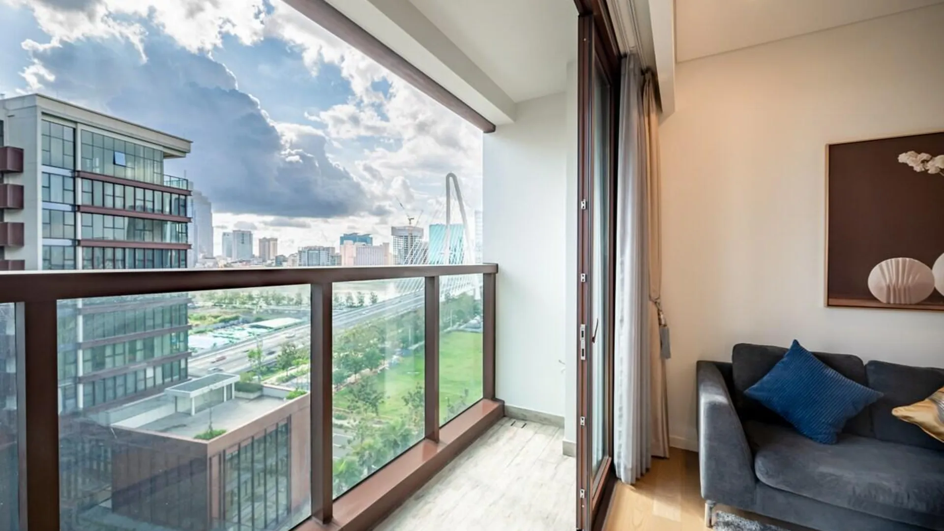 호치민 1군의 아파트먼트 (85m², 침실 2개, 프라이빗 욕실 2개) 5성급 싱글룸 부대시설