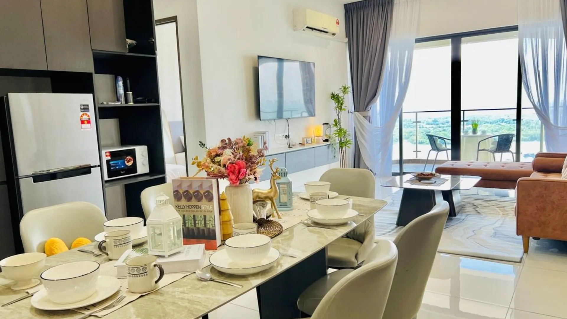 조호바루 / 조호르바루 당가베이의 프라이빗 하우스 (100m², 침실 4개, 프라이빗 욕실 3개) 3성급 싱글룸 수영장