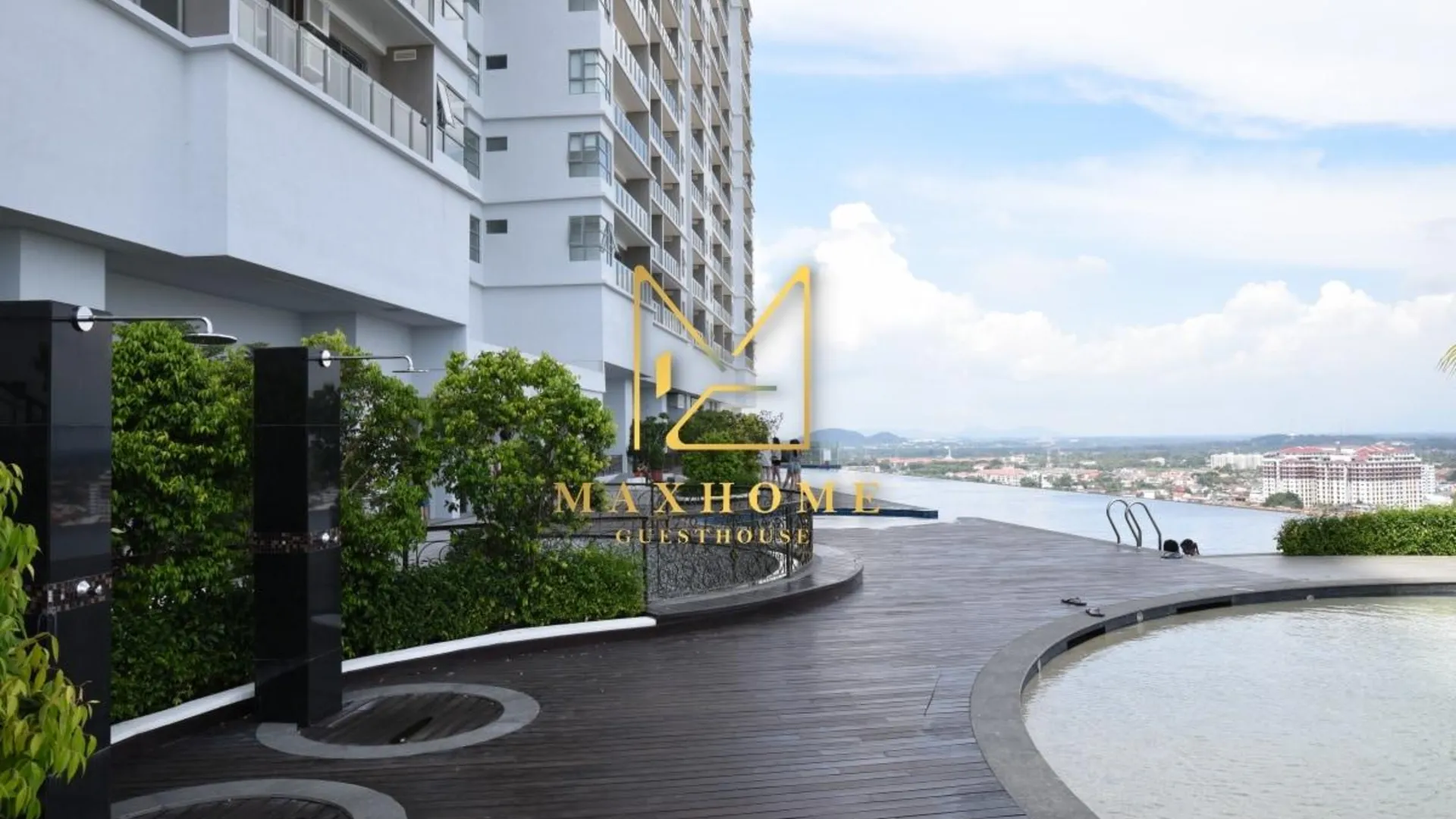 말라카 멜라카 라야의 프라이빗 하우스 (100m², 침실 2개, 프라이빗 욕실 2개) 3성급 싱글룸 전망