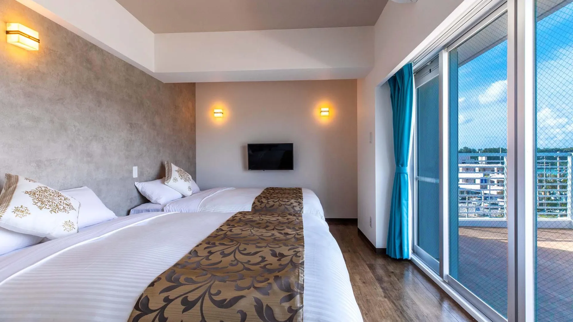 오키나와 본섬 미스터 긴조 인 프런트 오브 만자 비치 2성급 호텔 스위트룸