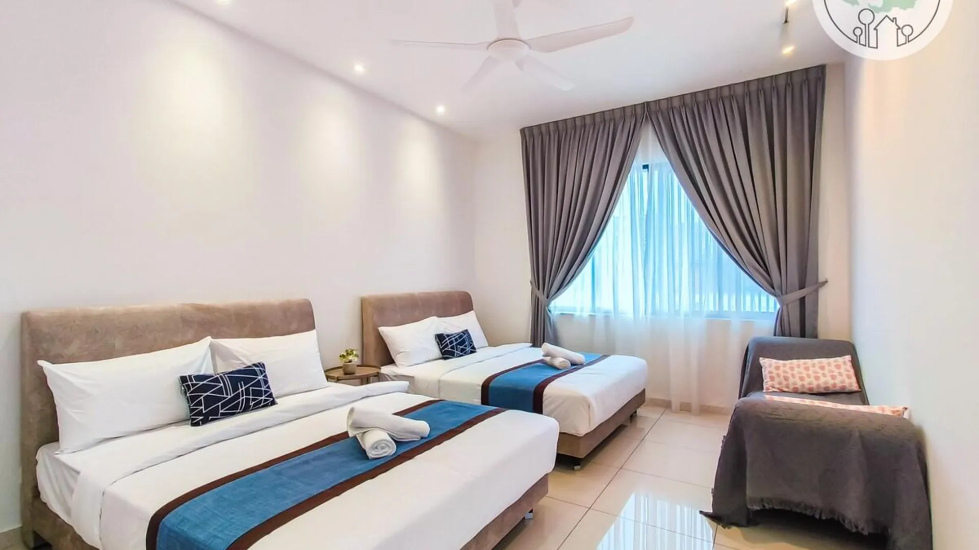 조호바루 / 조호르바루 테브라우의 프라이빗 하우스 (100m², 침실 4개, 프라이빗 욕실 3개) 4성급 게스트하우스 스위트룸