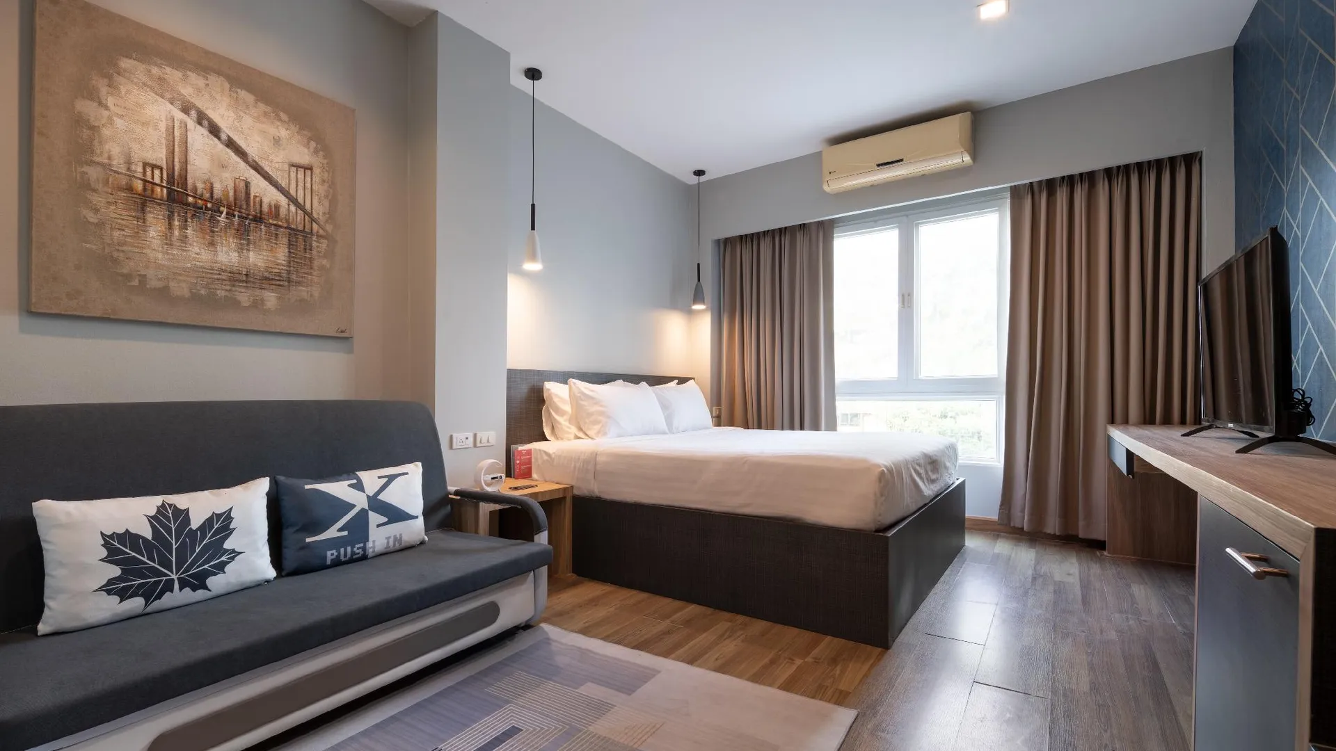 방콕 아이체크 인 젬스 센터 실롬 3성급 호텔 스위트룸