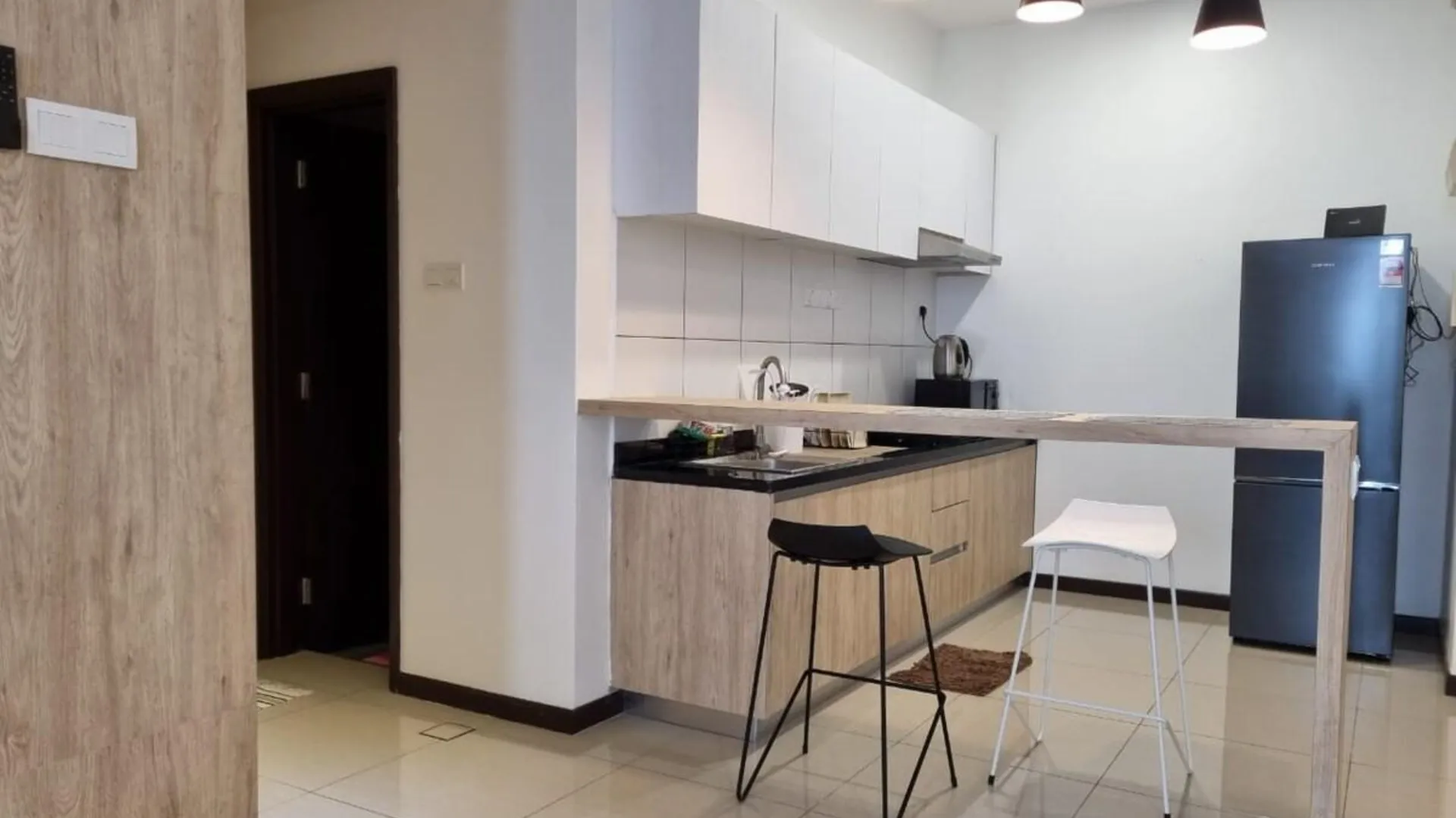 조호바루 / 조호르바루 테브라우의 아파트먼트 (59m², 침실 1개, 프라이빗 욕실 1개) 3성급 싱글룸 레스토랑