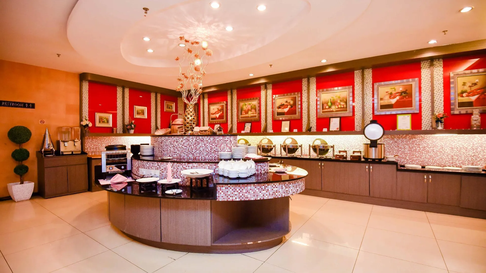 세리 만중 리츠 가든 호텔 만중 2성급 호텔 로비