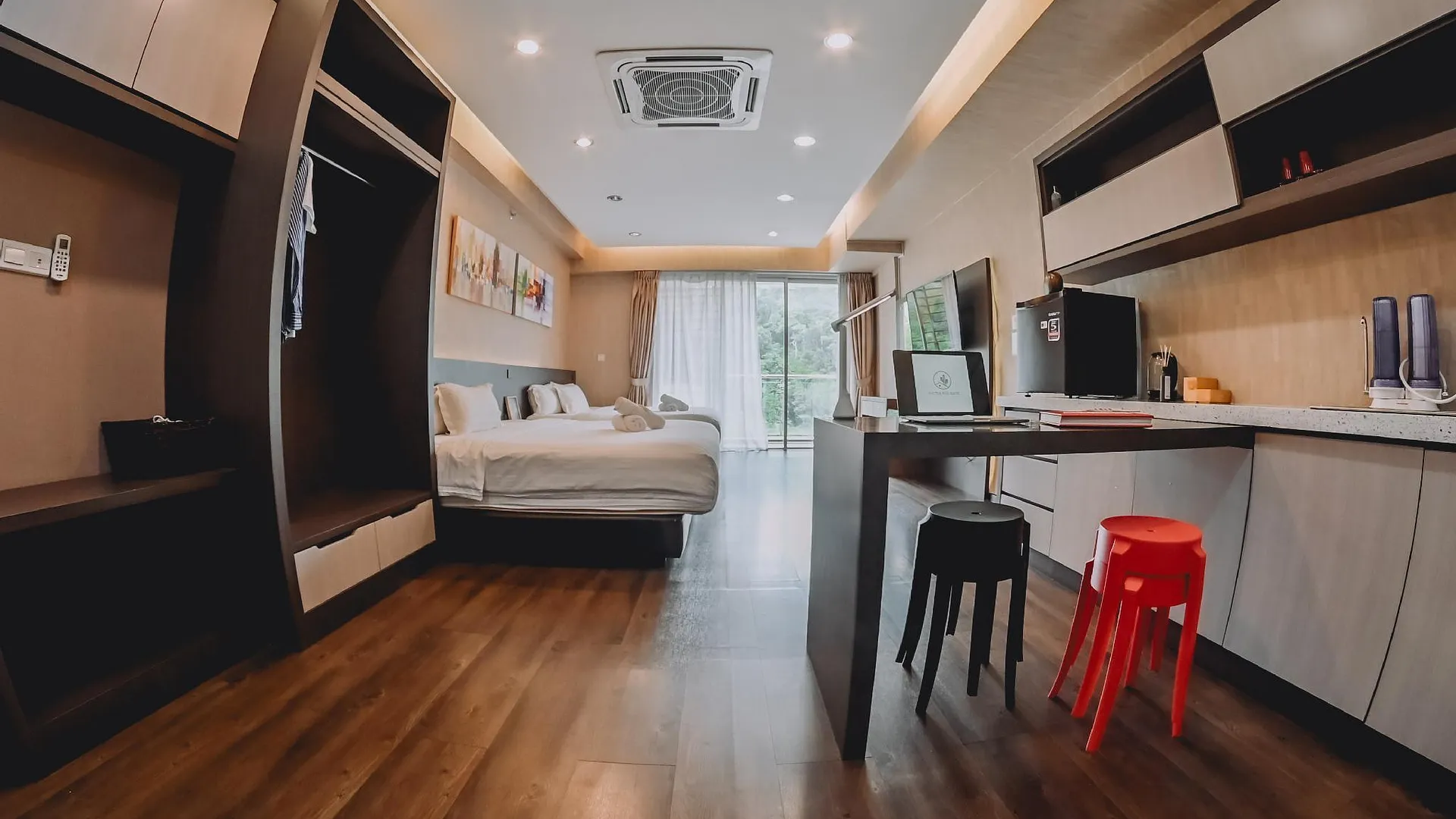 코타키나발루 Aeropod Cactus Rail Suite K1-8-8 // [Near KK City] 4성급 게스트하우스 스위트룸