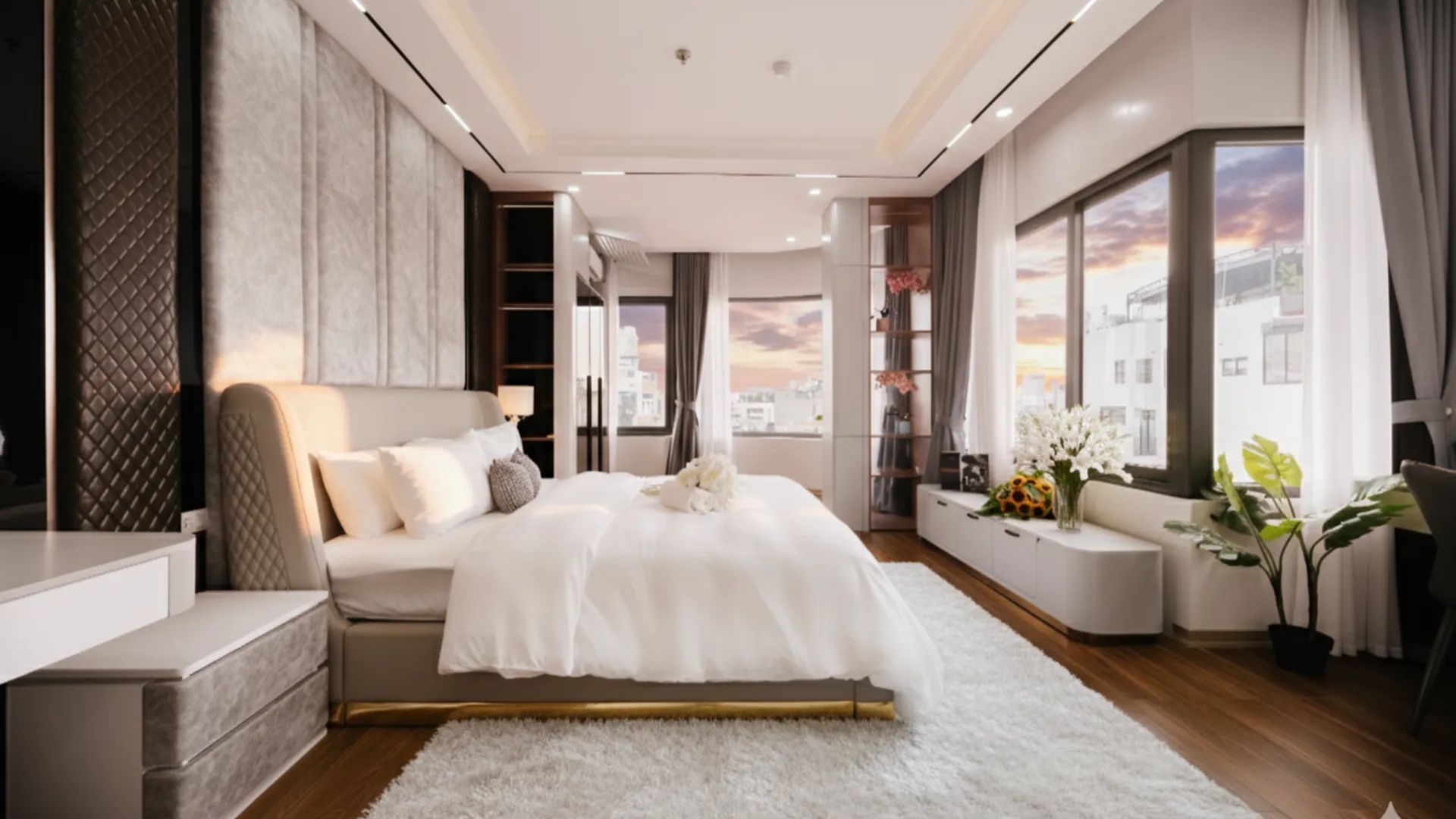 하노이 크레센도 유니크 스튜디오 4성급 호텔 스위트룸