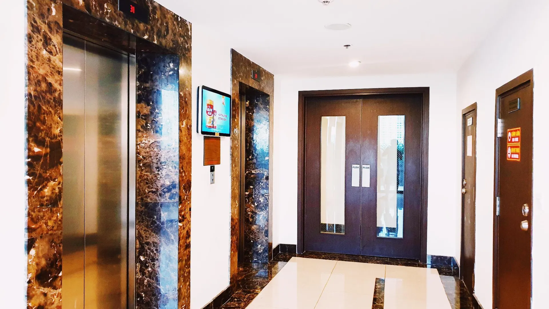 호치민 1군의 스튜디오 아파트먼트 (40m², 프라이빗 욕실 1개) 4성급 싱글룸 전망