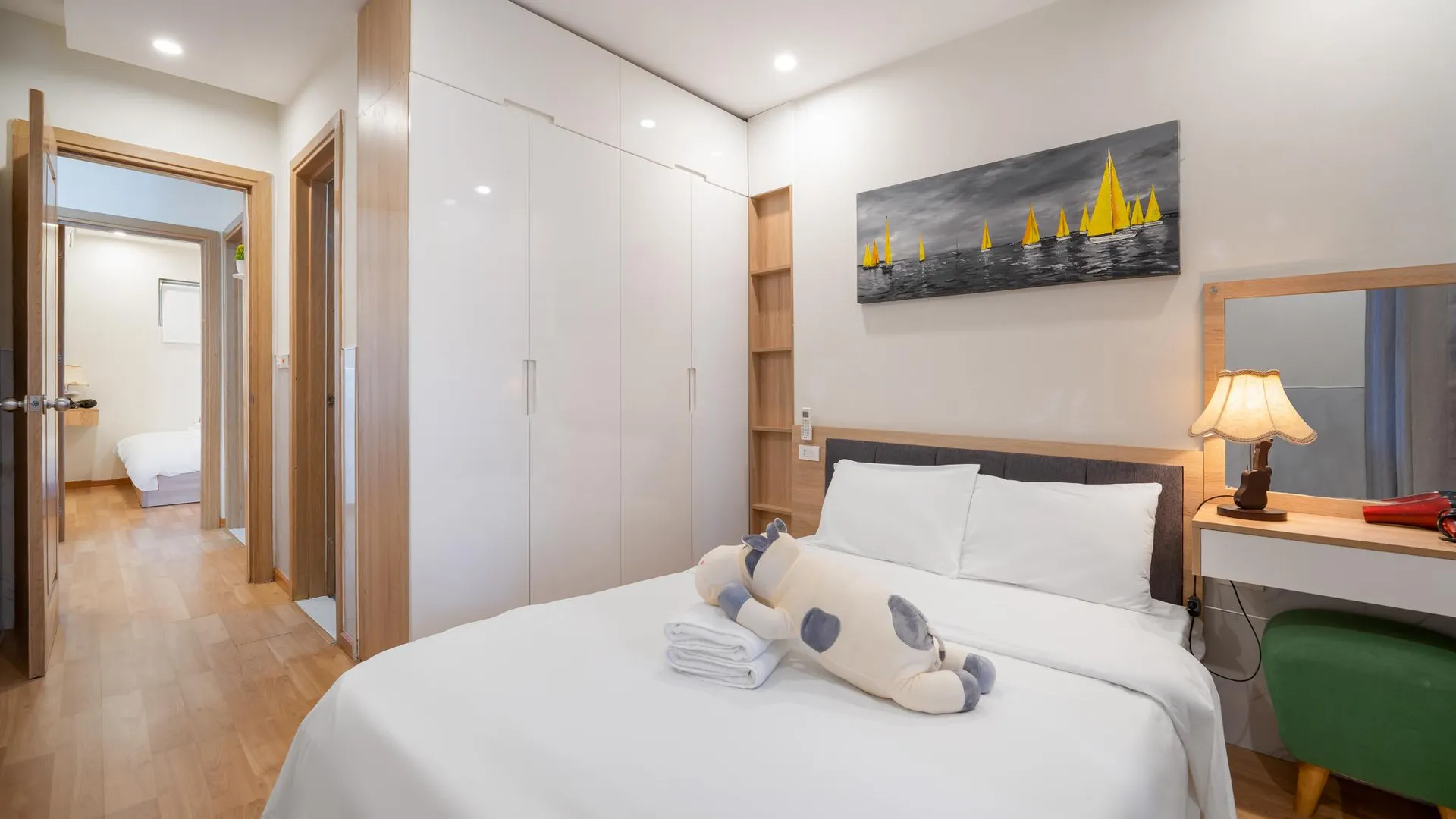 다낭 푸옥미의 아파트먼트 (66m², 침실 2개, 프라이빗 욕실 2개) 4성급 싱글룸 스위트룸