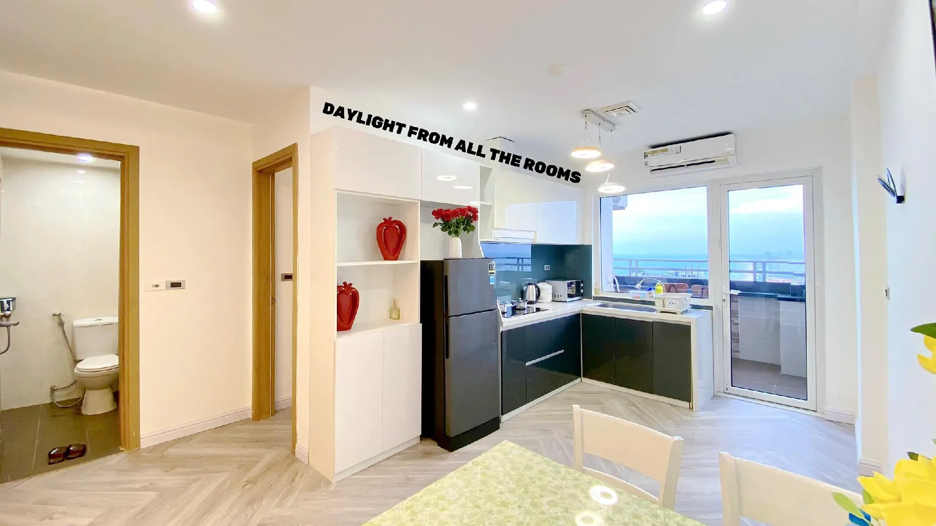 다낭 푸옥미의 아파트먼트 (70m², 침실 2개, 프라이빗 욕실 2개) 5성급 싱글룸 스위트룸