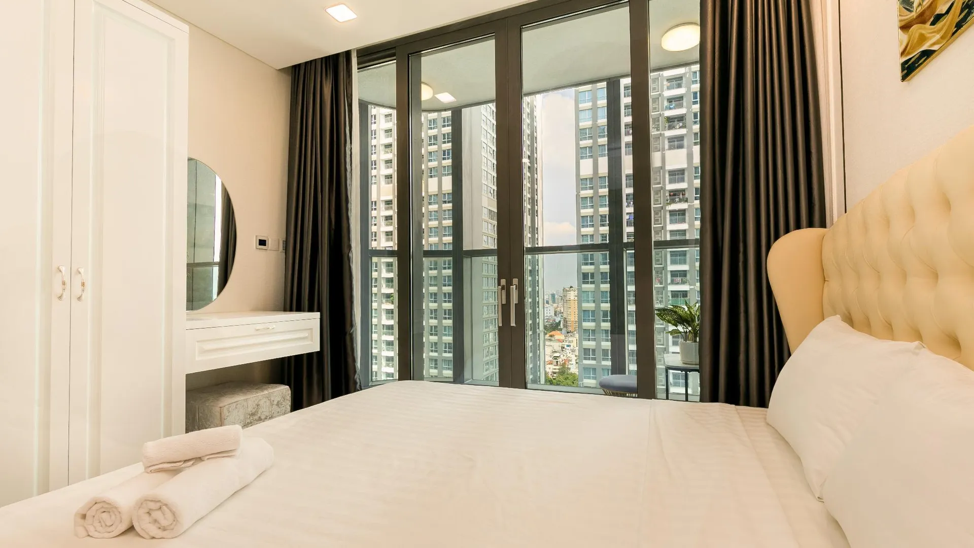 호치민 빈탄의 스튜디오 아파트먼트 (55m², 프라이빗 욕실 1개) 4성급 싱글룸 객실