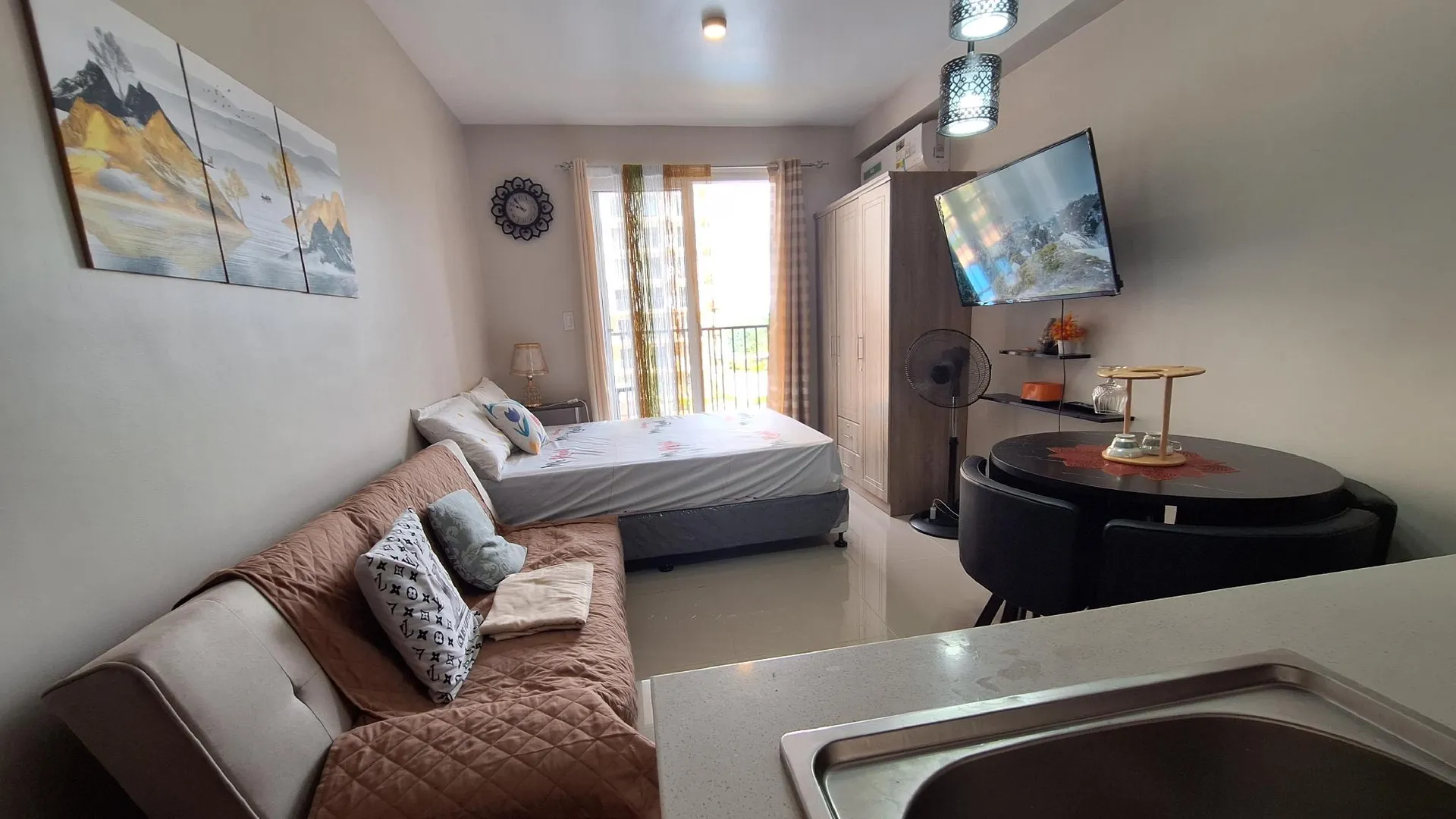 세부 막탄 섬의 아파트먼트 (26m², 침실 1개, 프라이빗 욕실 1개) 3성급 싱글룸 수영장