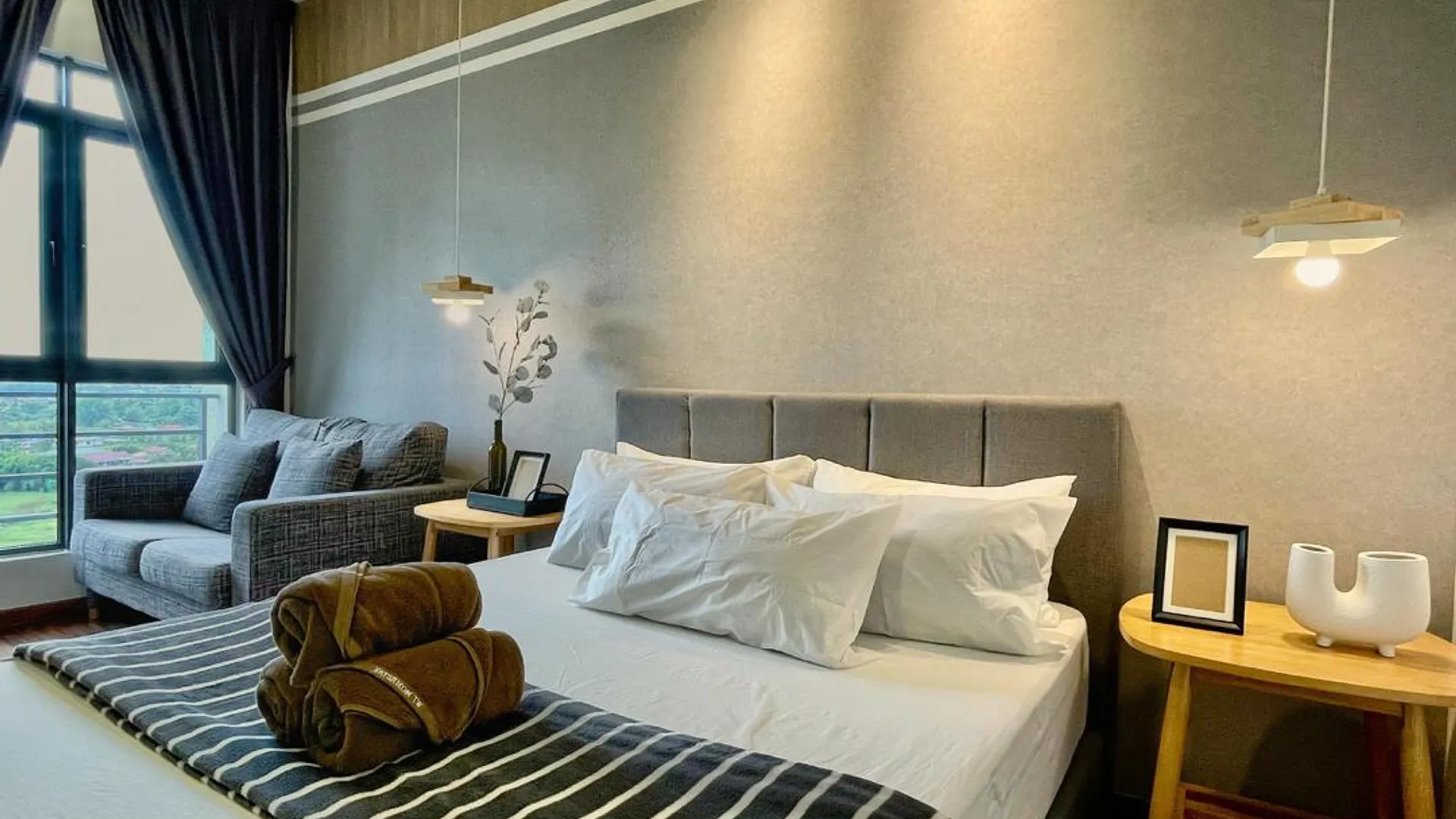 코타키나발루 크파얀의 아파트먼트 (400m², 침실 1개, 프라이빗 욕실 1개) 3성급 싱글룸 스위트룸