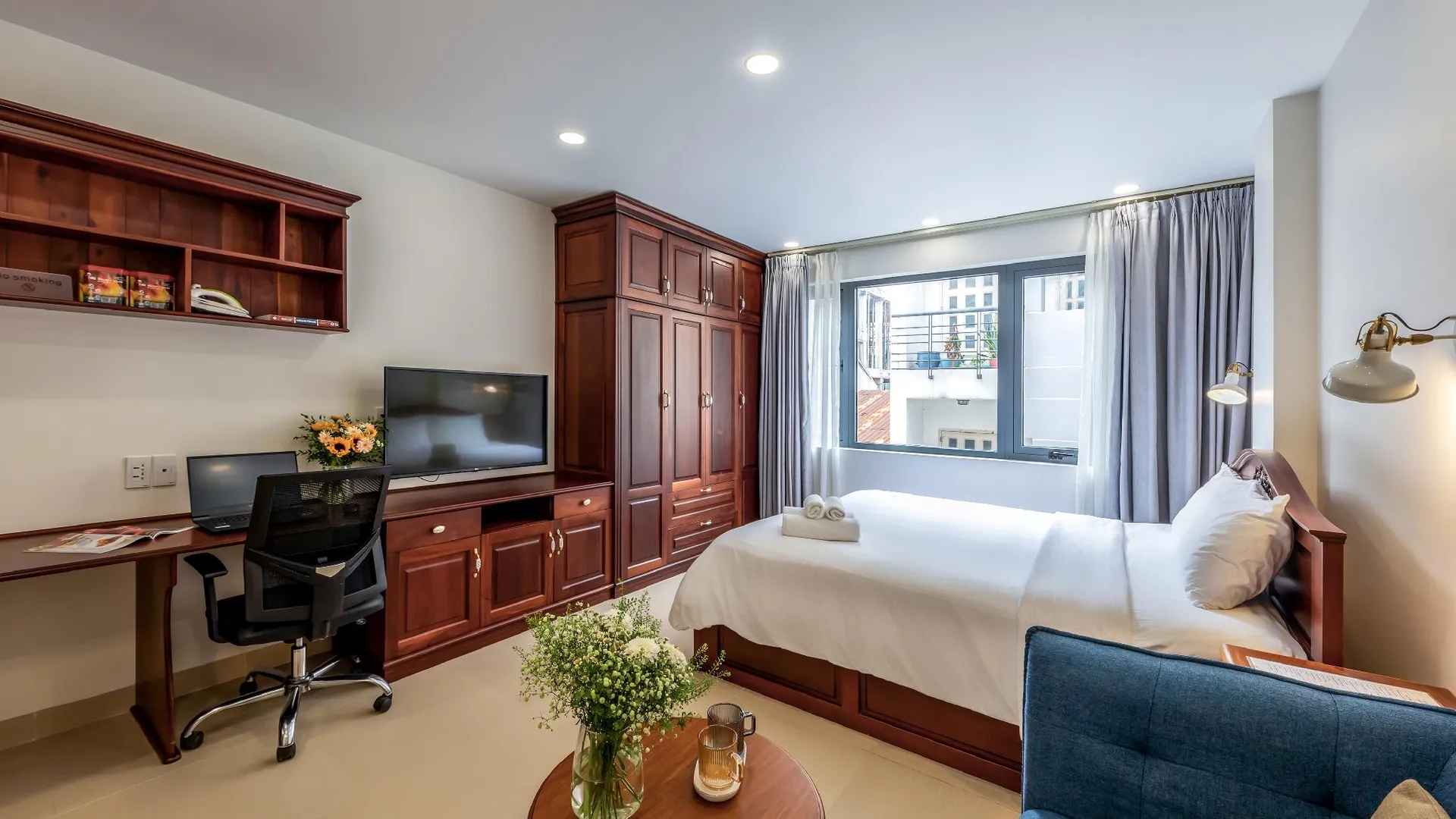 호치민 우디 하우스 사이공 센터 호텔 객실