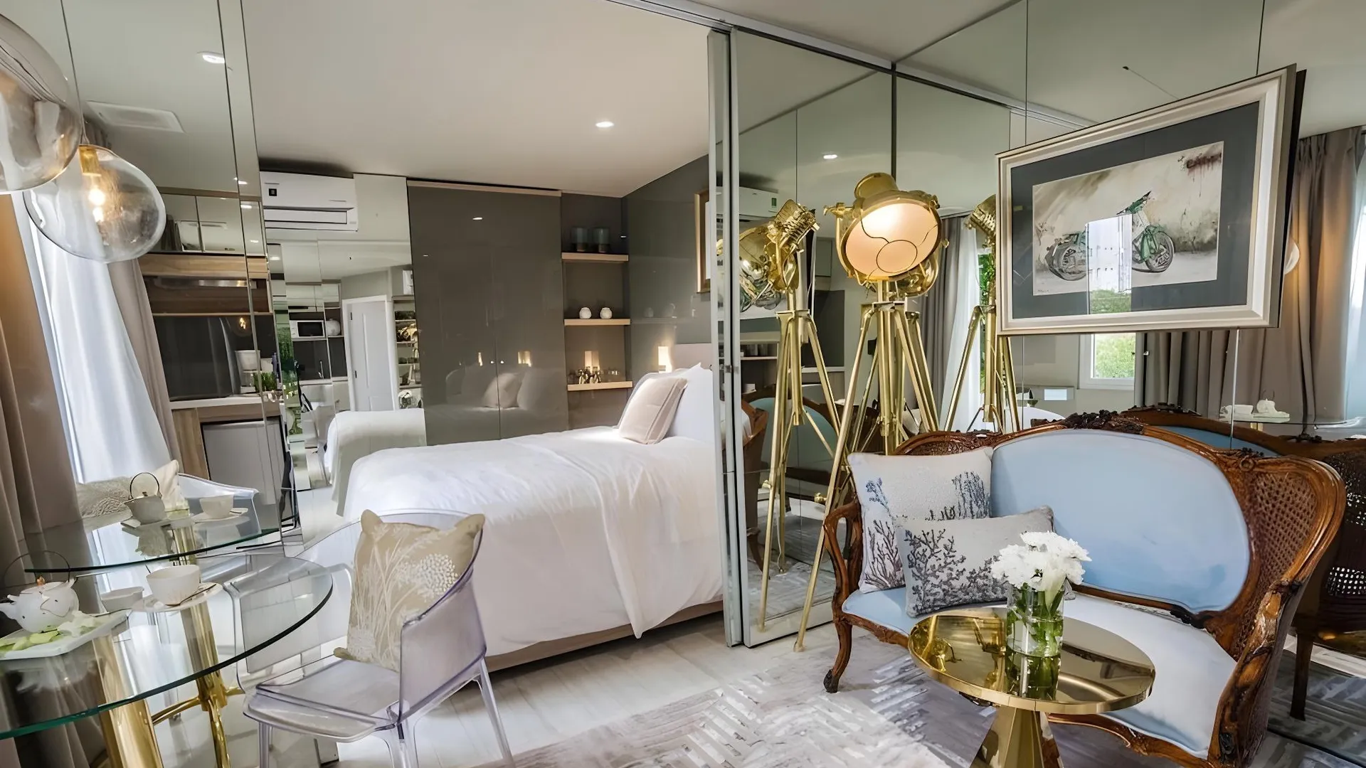 호치민 베드 인 타운 사이공 3성급 호텔 스위트룸