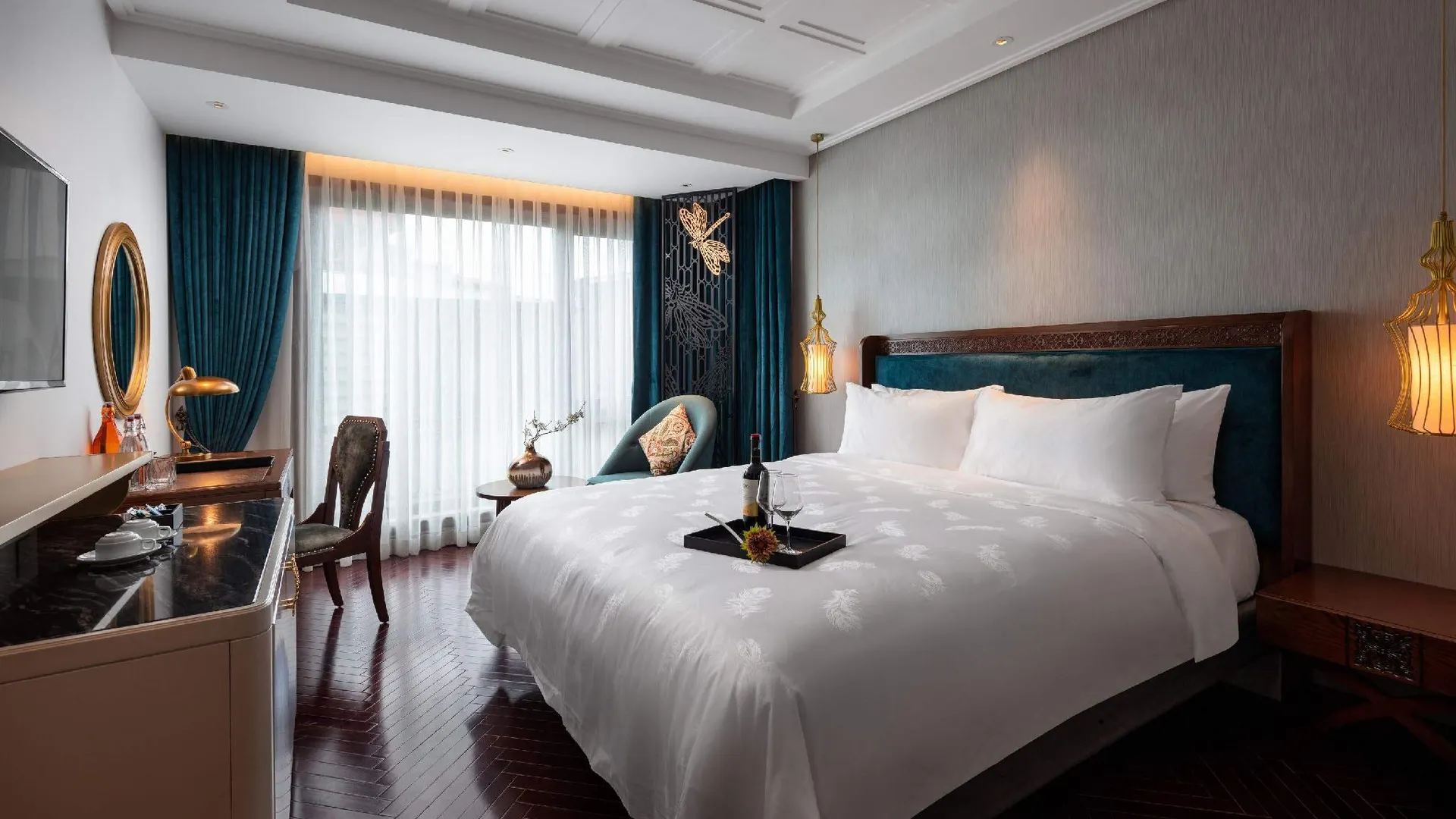 하노이 페리도트 그랜드 럭셔리 부티크 호텔 5성급 호텔 스위트룸