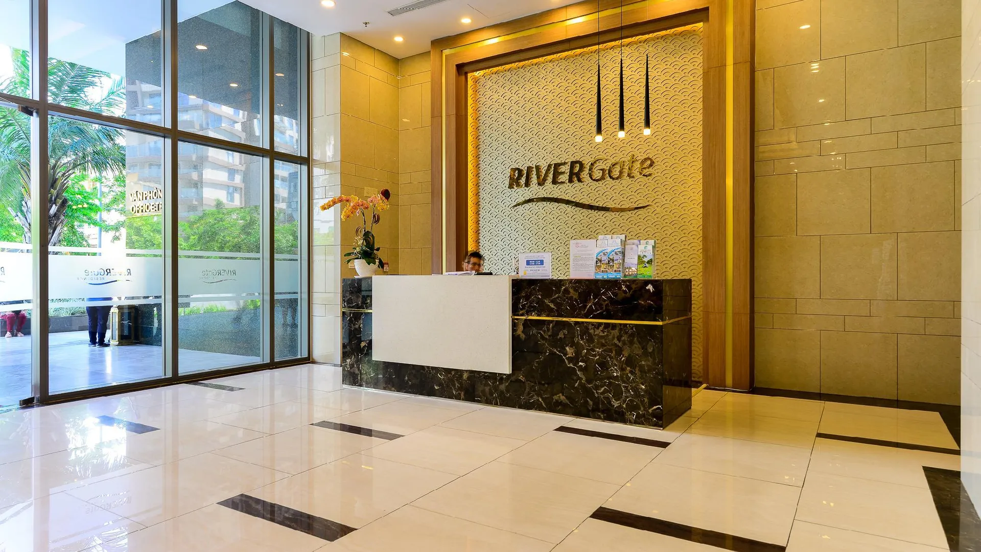 호치민 1군의 스튜디오 아파트먼트 (42m², 프라이빗 욕실 1개) 5성급 싱글룸 로비