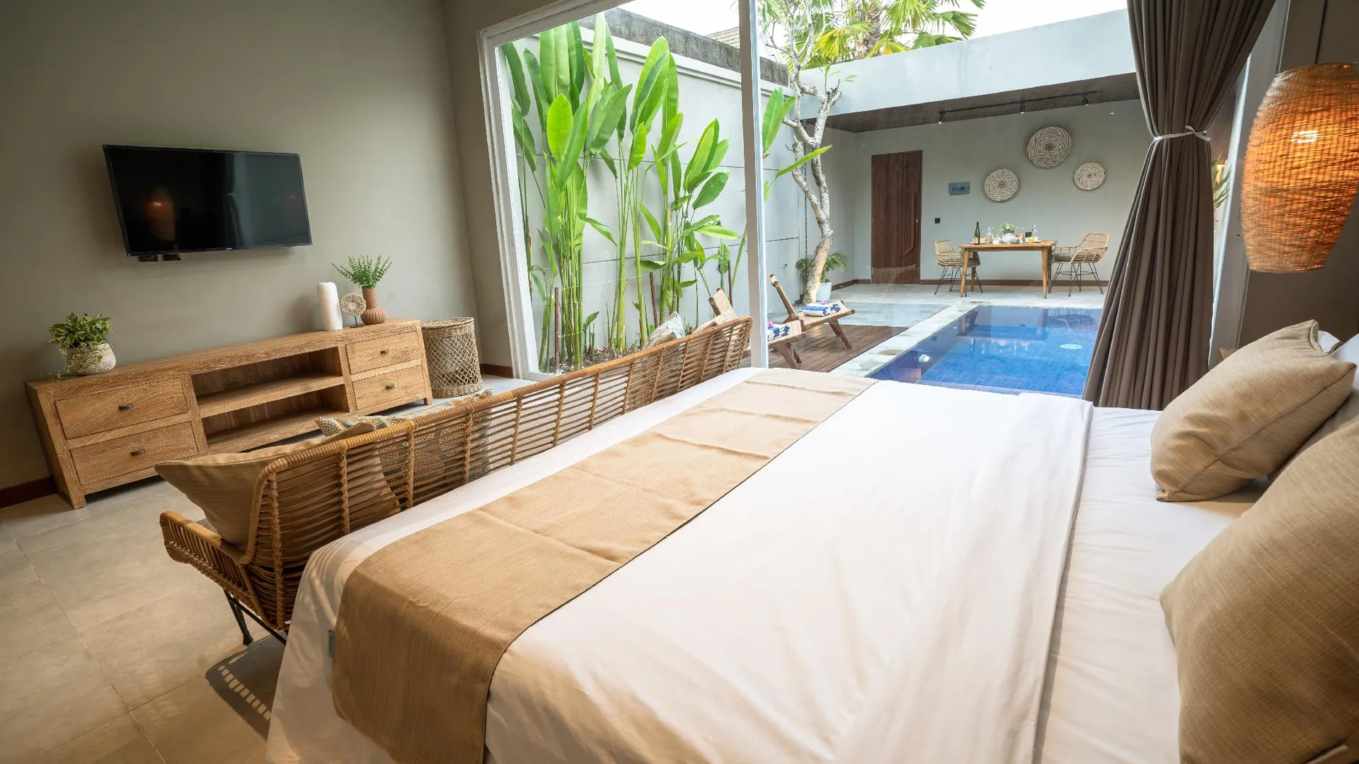 발리 다마리야 빌라 창구 호텔 객실