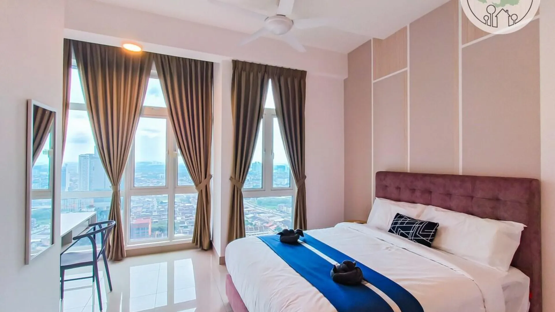 조호바루 / 조호르바루 조호바루의 아파트먼트 (89m², 침실 3개, 프라이빗 욕실 2개) 3성급 싱글룸 스위트룸