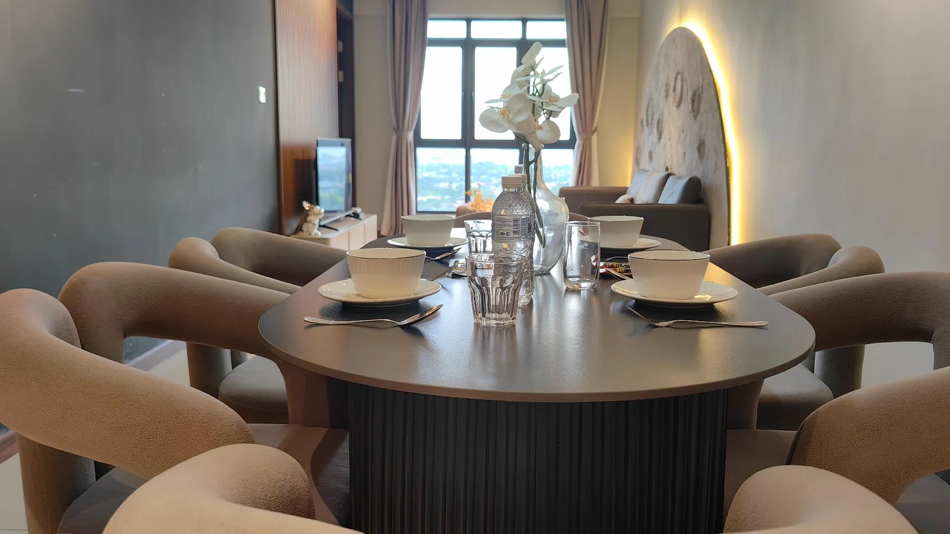 코타키나발루 크파얀의 아파트먼트 (65m², 침실 2개, 프라이빗 욕실 2개) 3성급 싱글룸 부대시설