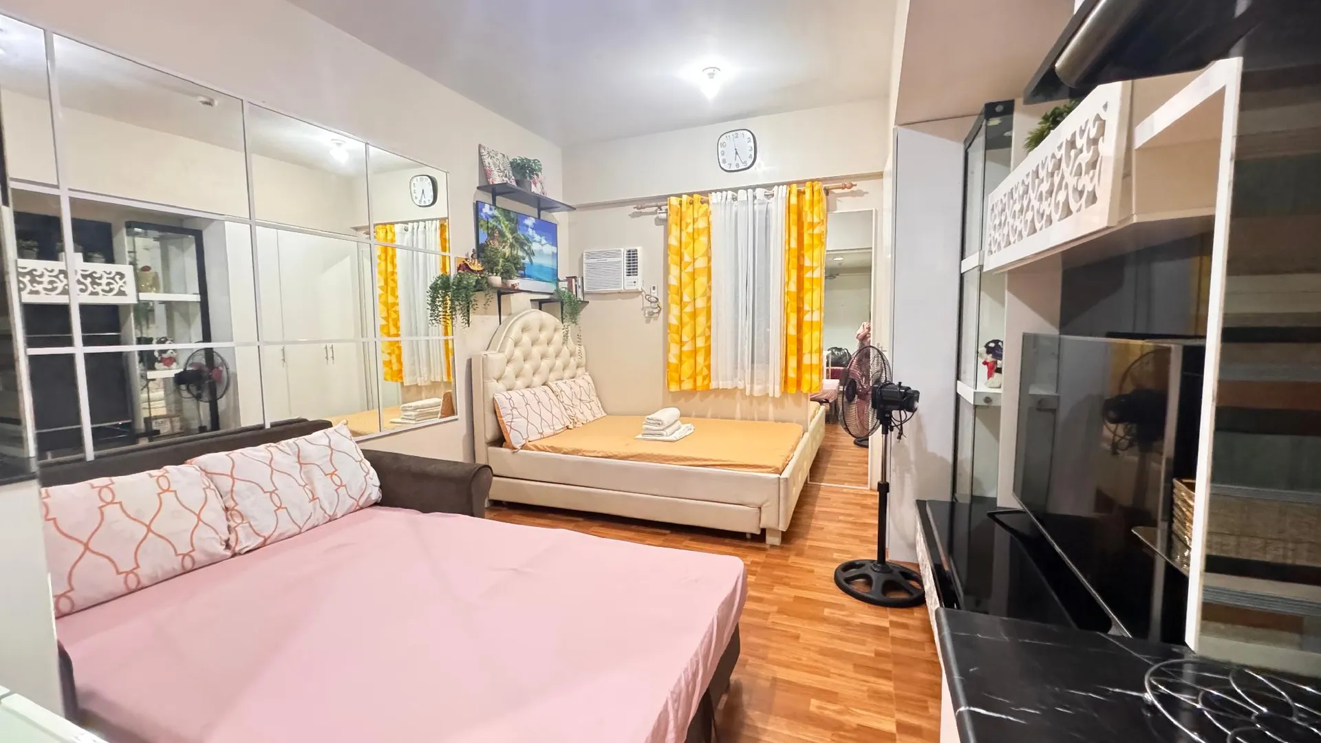 세부 북 개간 지역의 스튜디오 아파트먼트 (22m², 프라이빗 욕실 1개) 2성급 싱글룸 스위트룸