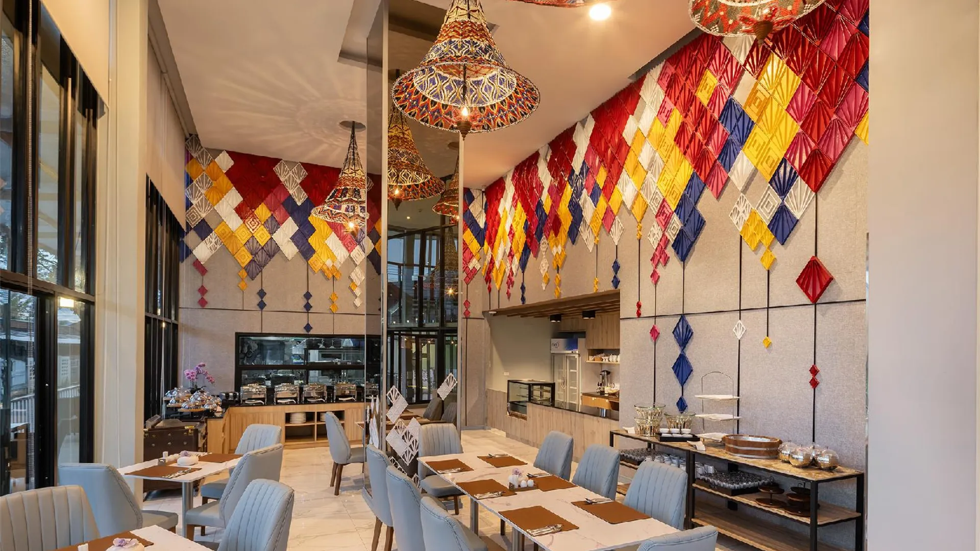 치앙라이 호텔 셀레네 치앙라이 4성급 호텔 레스토랑