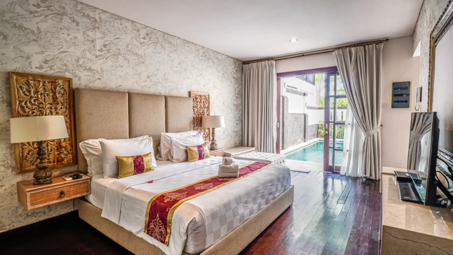 발리 더 스프링스 빌라 짐바란 3성급 호텔 스위트룸