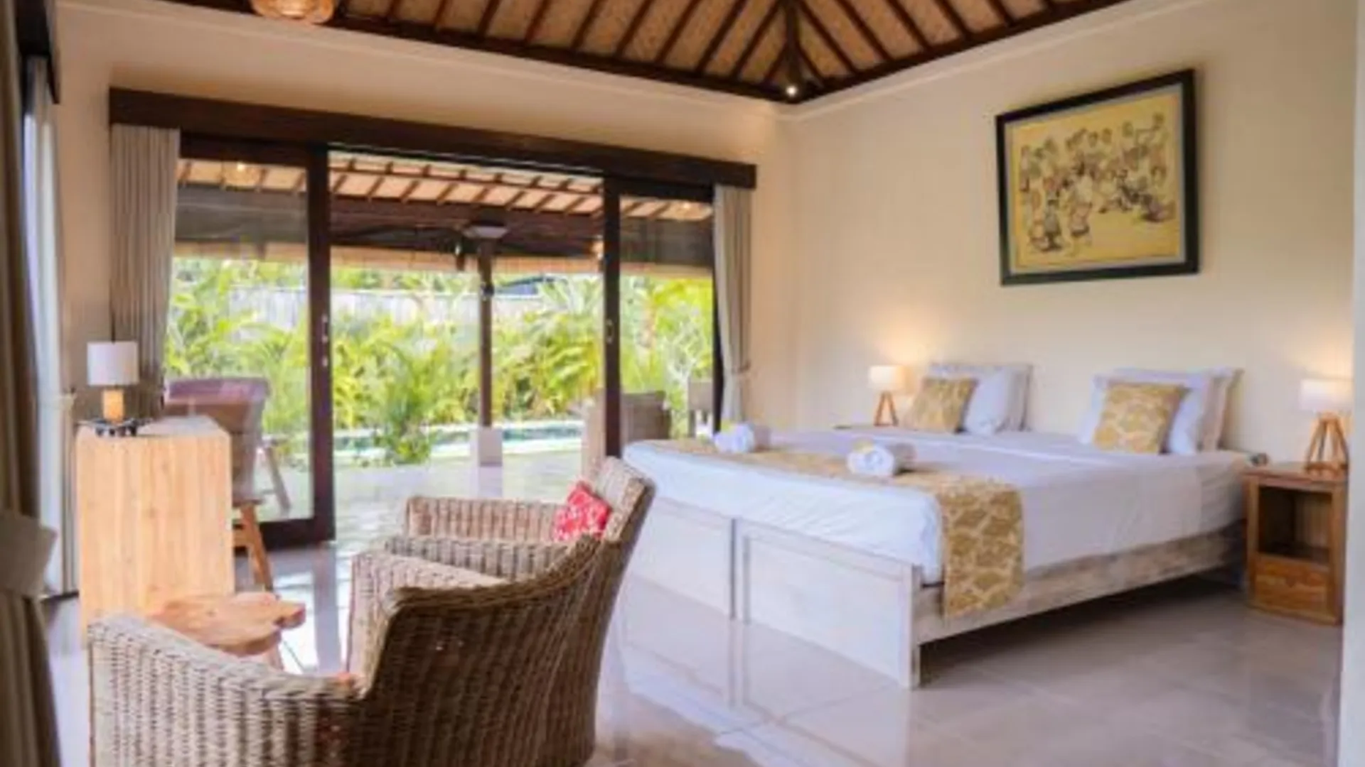 발리 우붓의 빌라 (100m², 침실 2개, 프라이빗 욕실 2개) 4성급 게스트하우스 스위트룸