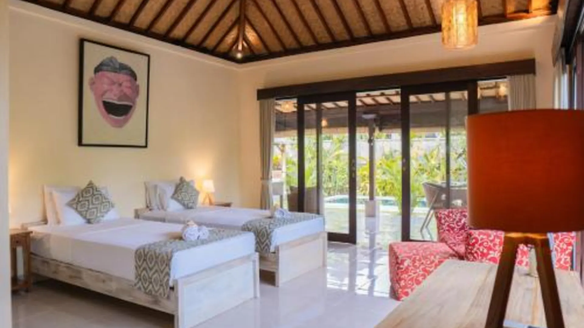 발리 우붓의 빌라 (100m², 침실 2개, 프라이빗 욕실 2개) 4성급 게스트하우스 스위트룸