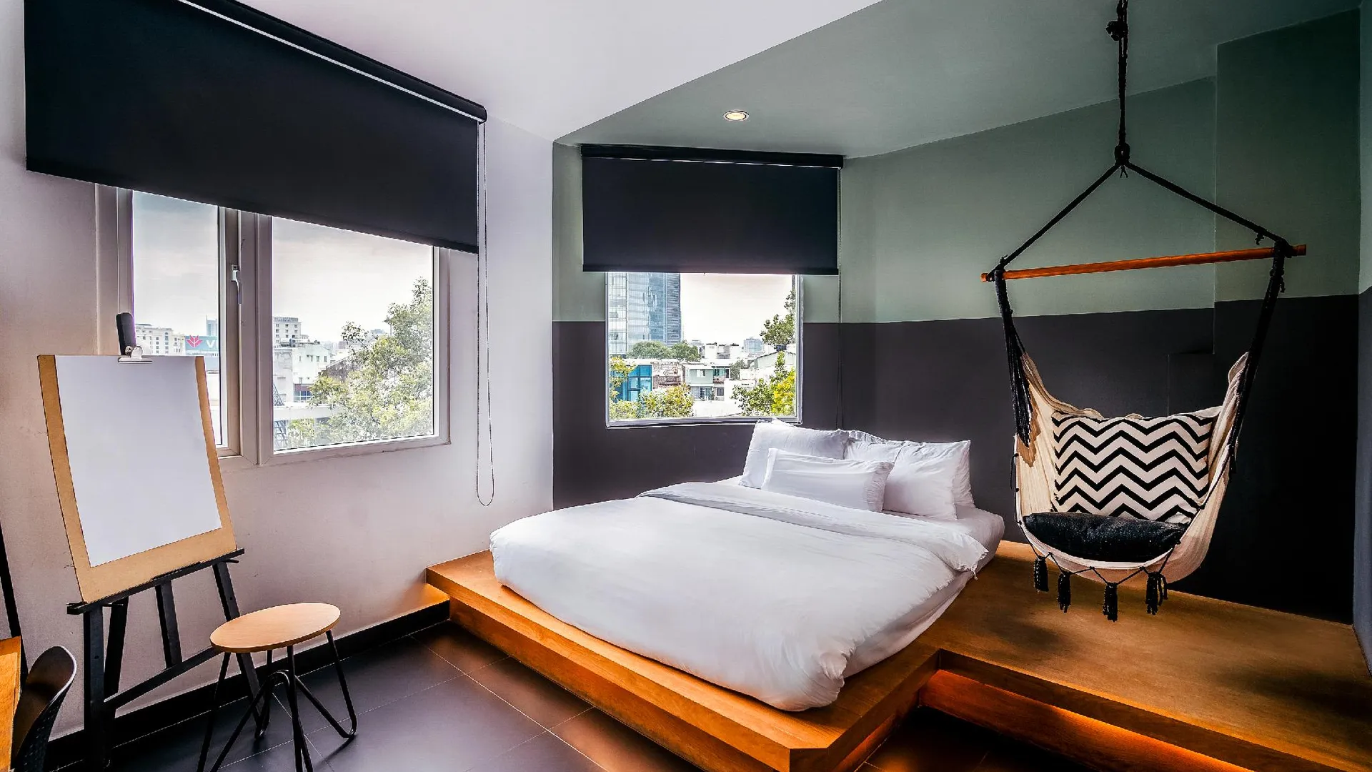 호치민 더 해먹 호텔 파인 아츠 뮤지엄 3성급 호텔 객실