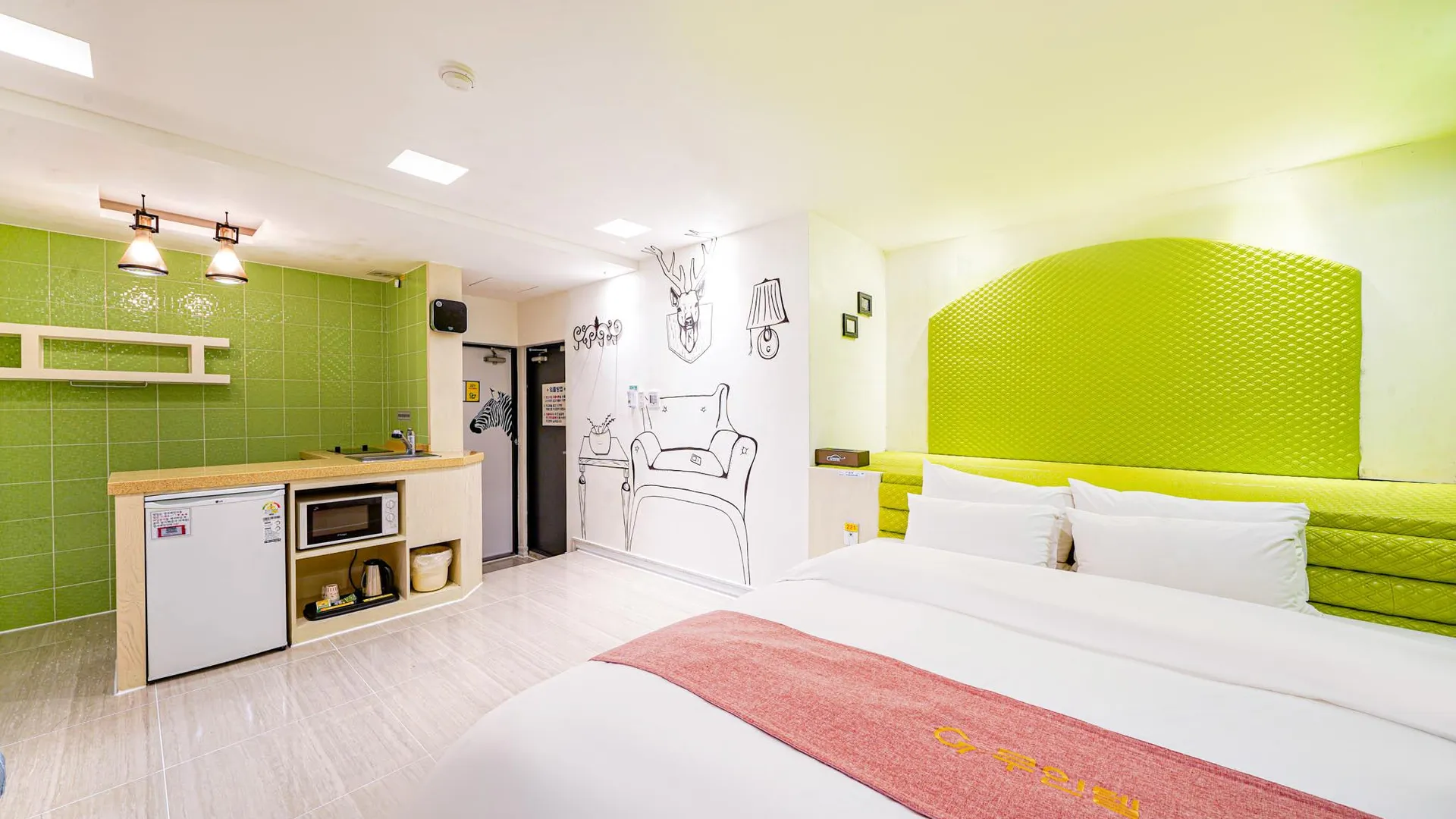 울산 울산 영남알프스 G7 2성급 호텔 스위트룸