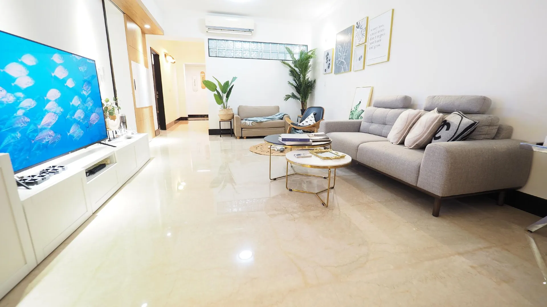 타이베이 쑹산 구의 아파트먼트 (148m², 침실 4개, 프라이빗 욕실 3개) 4성급 싱글룸 로비