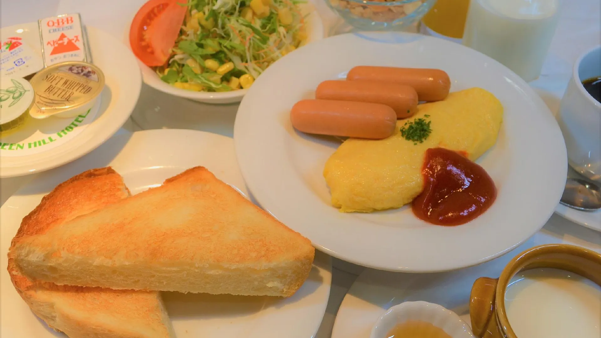 고베 그린 힐 호텔 울반 3성급 호텔 레스토랑