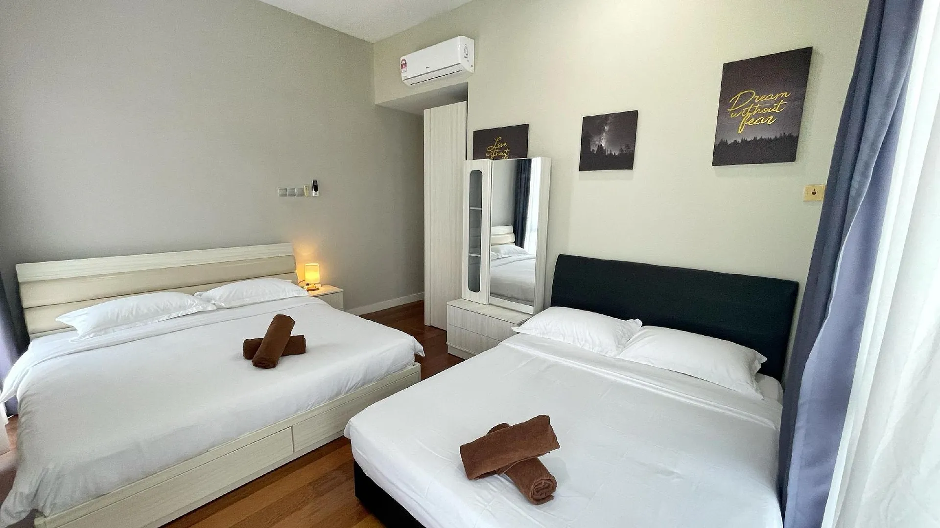 코타키나발루 시티 센터의 아파트먼트 (130m², 침실 3개, 프라이빗 욕실 2개) 4성급 싱글룸 스위트룸