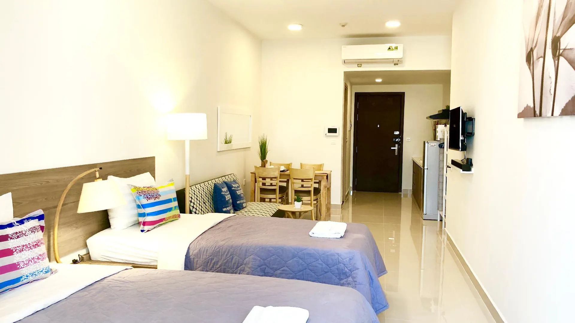 호치민 럭셔리 헐라 센트럴 사이공 리버 게이트 벤탄 4성급 싱글룸 스위트룸