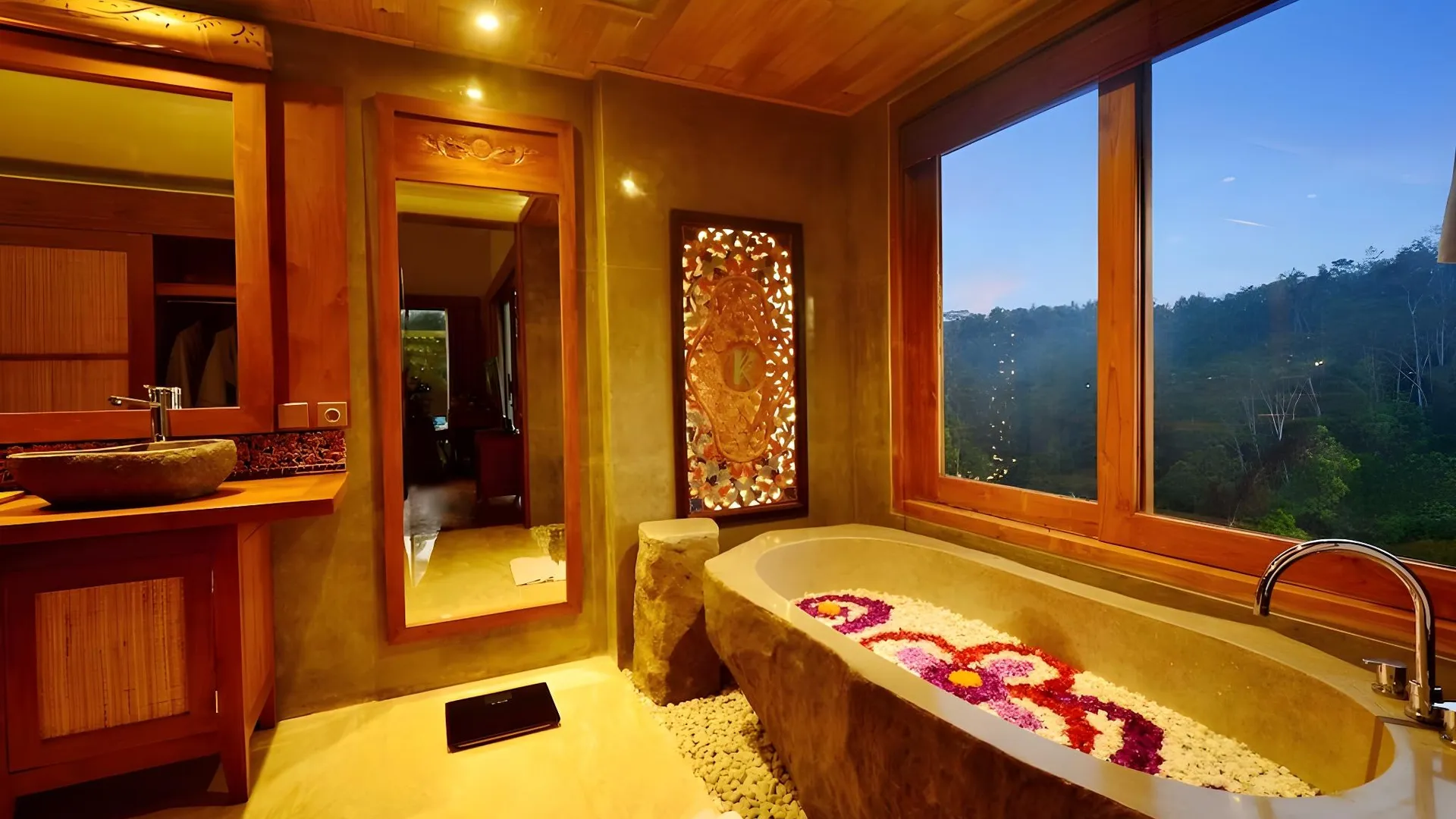 발리 Kenran Resort Ubud By Soscomma 5성급 호텔 레스토랑