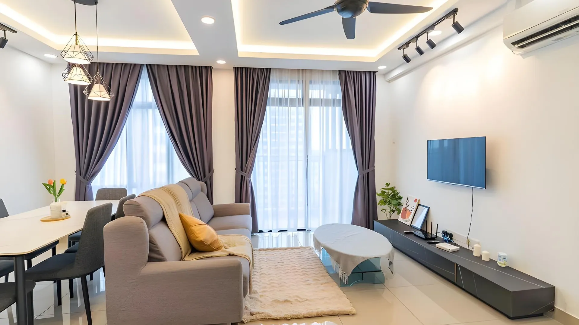 조호바루 / 조호르바루 테브라우의 아파트먼트 (120m², 침실 3개, 프라이빗 욕실 2개) 3성급 싱글룸 객실