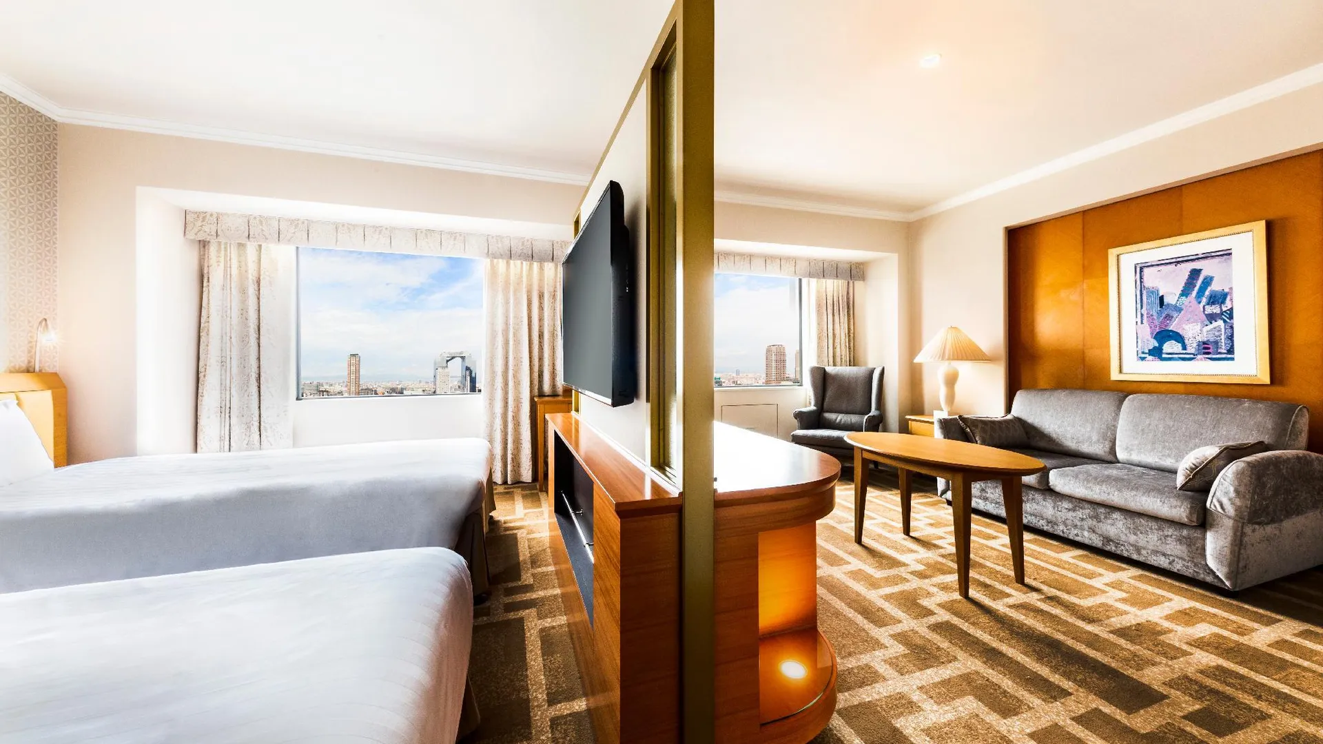 오사카 호텔 한신 오사카 4성급 호텔 전망