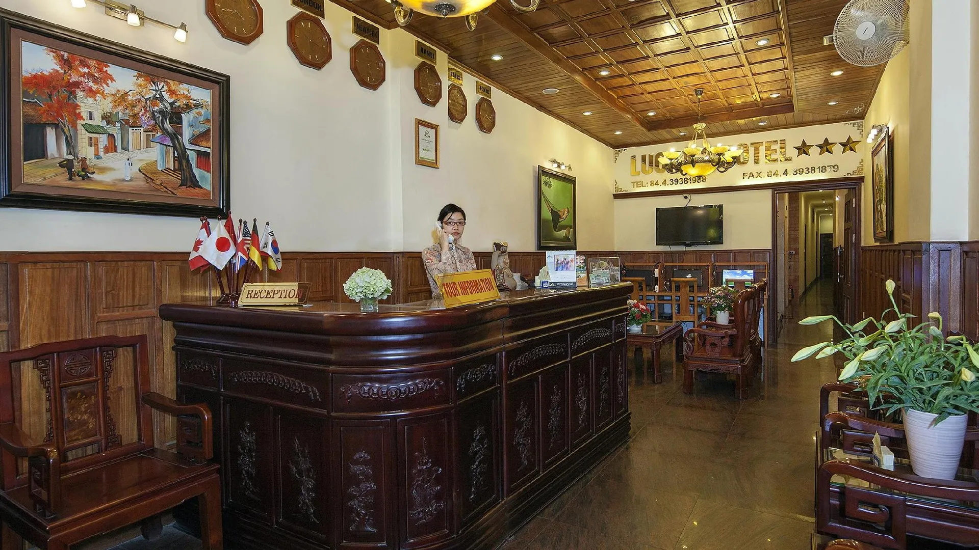 하노이 럭키 3 호텔 앤 트래블 3성급 호텔 수영장