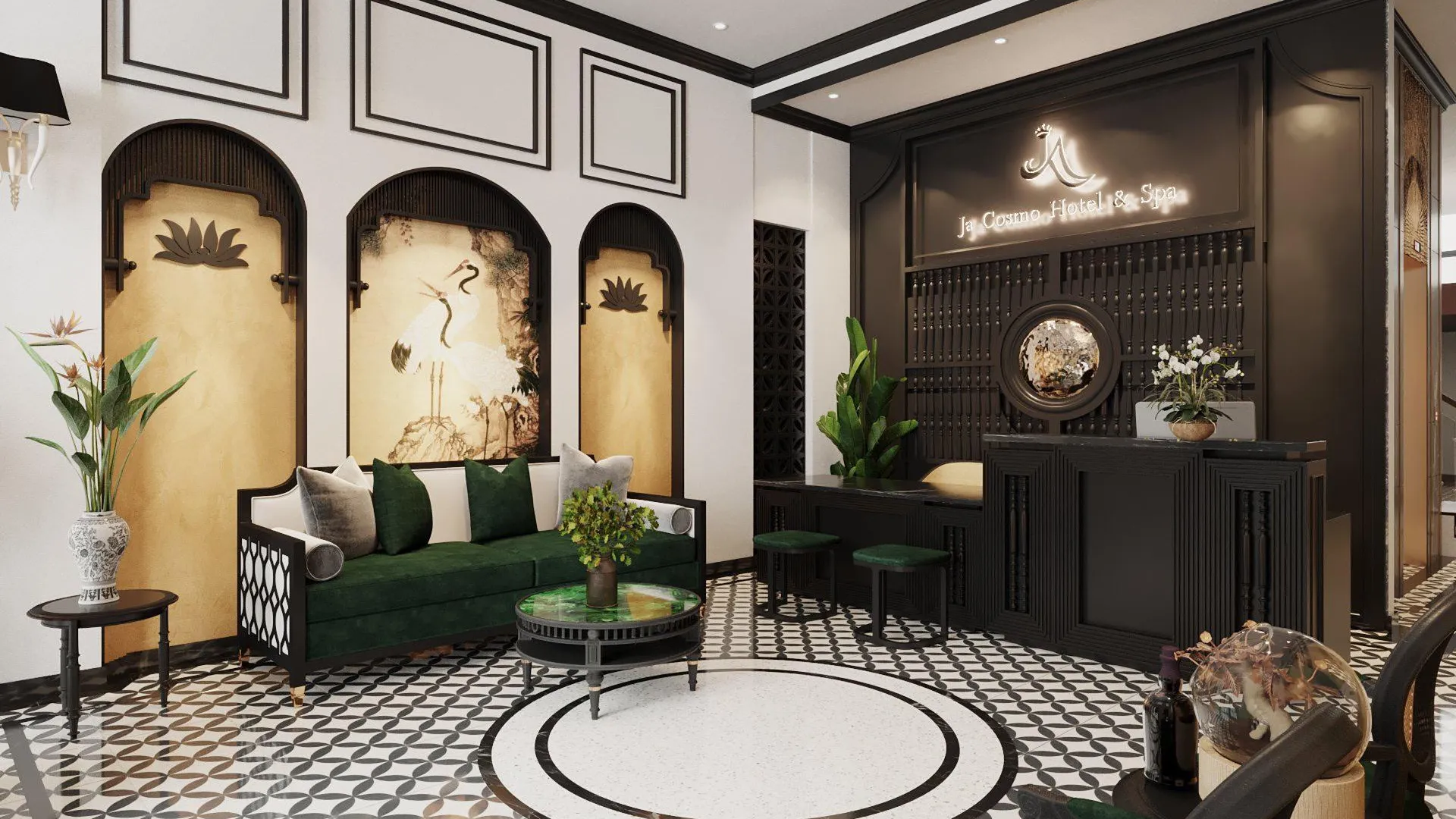 하노이 자 코스모 호텔 앤 스파 3성급 호텔 객실