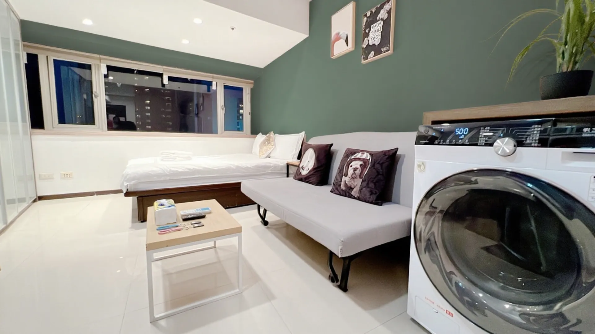 타이베이 다안 구의 스튜디오 아파트먼트 (49m², 프라이빗 욕실 1개) 2성급 싱글룸 객실