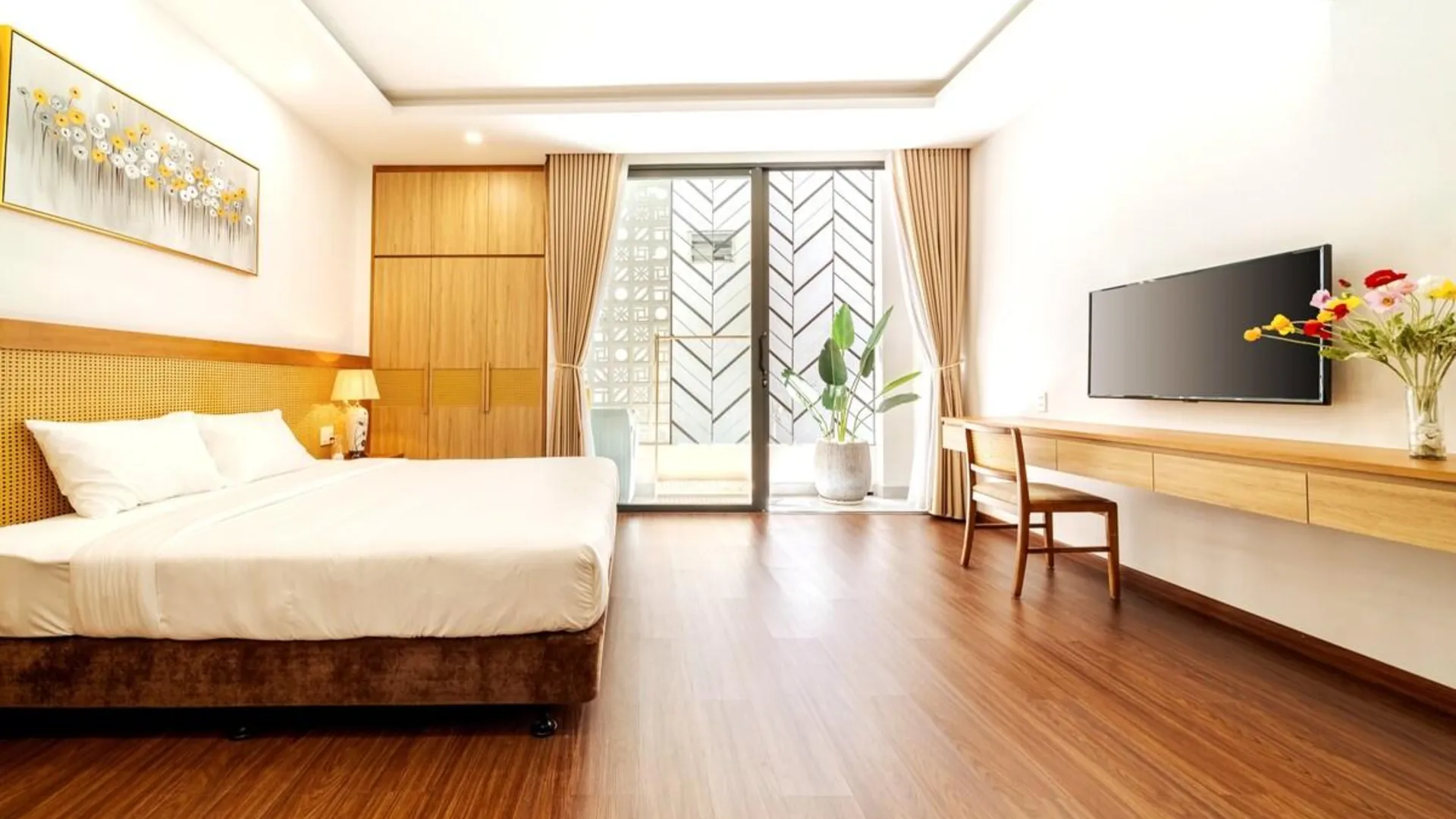 다낭 프억 미의 프라이빗 하우스 (50m², 침실 1개, 프라이빗 욕실 1개) 3성급 싱글룸 스위트룸