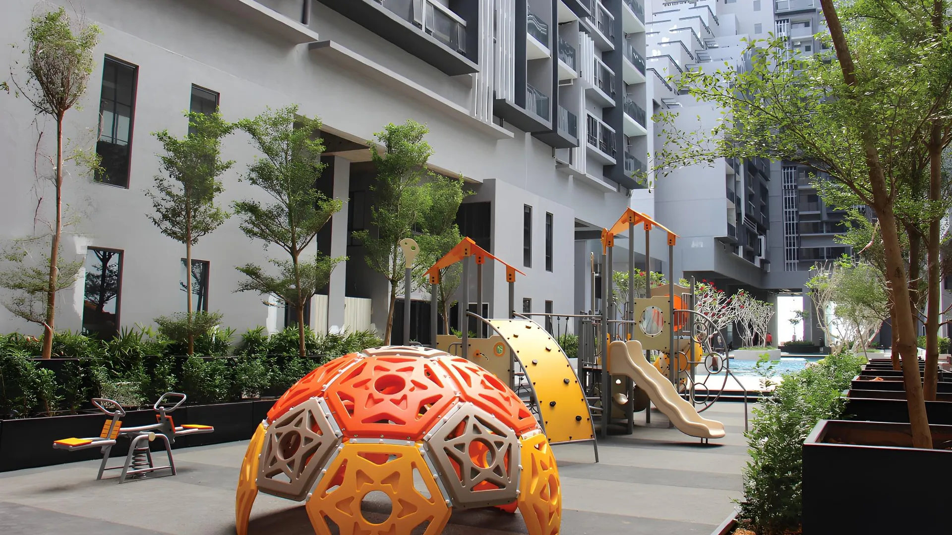 말라카 멜라카 라야의 스튜디오 아파트먼트 (40m², 프라이빗 욕실 1개) 3성급 싱글룸 수영장