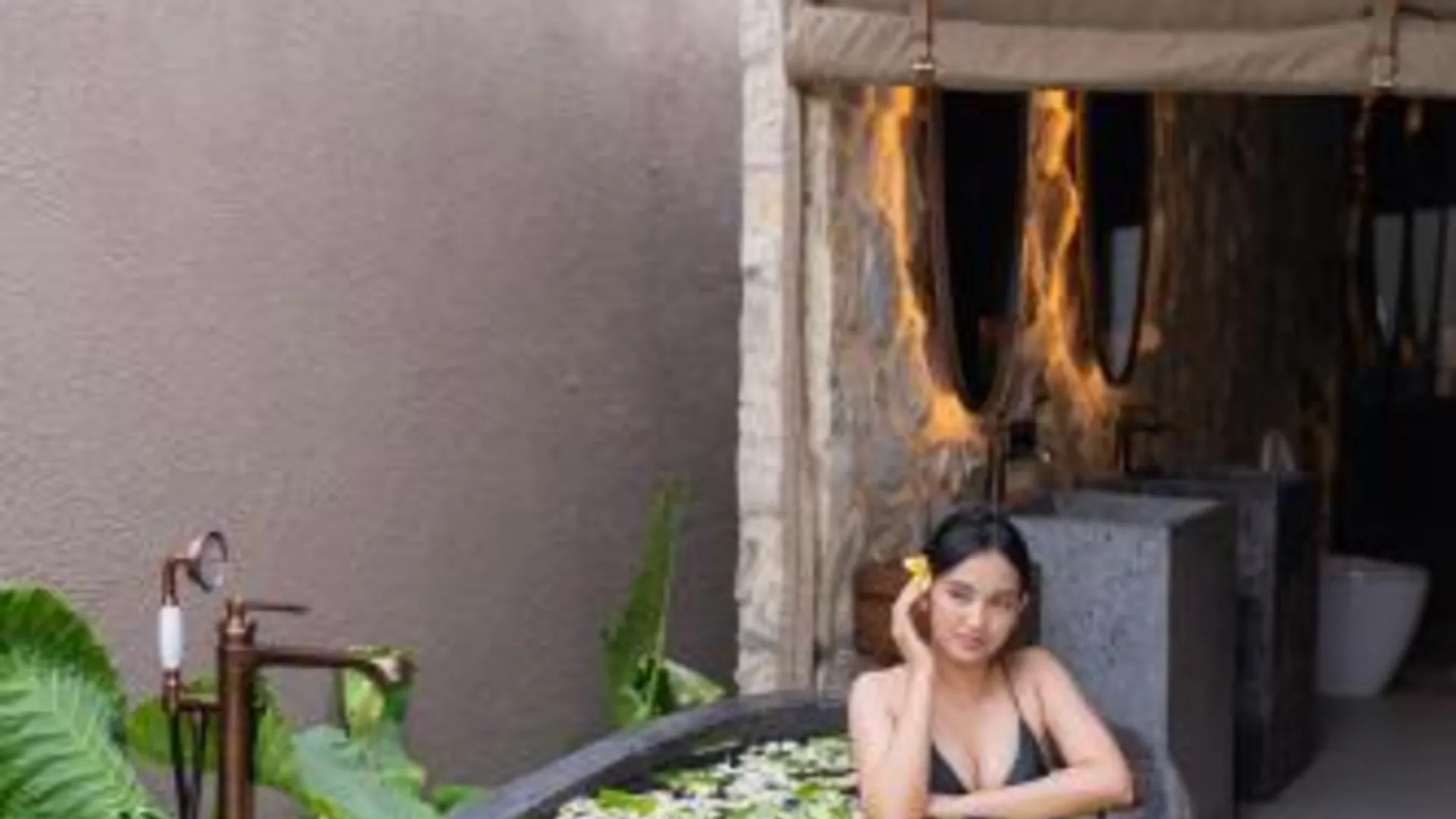 발리 우붓 마스 글램핑 럭셔리 텐트 5성급 호텔 전망