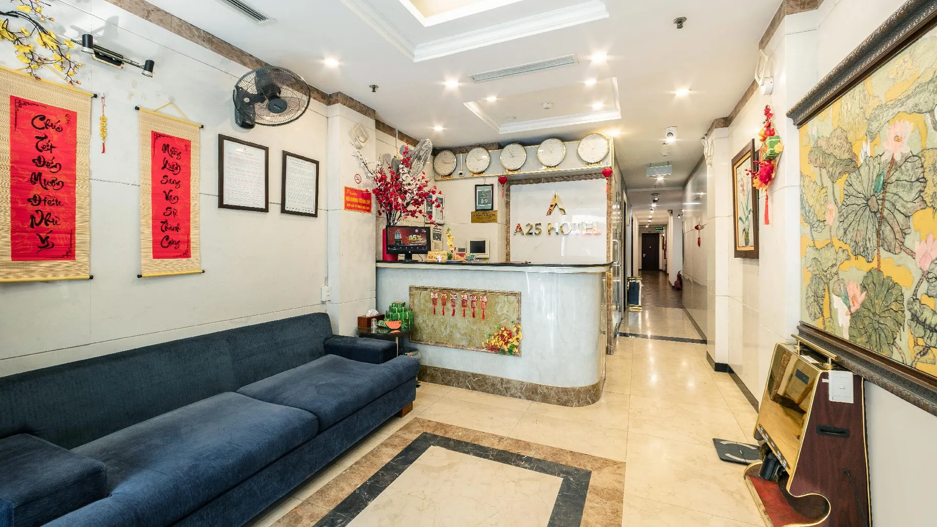 하노이 A25 호텔 - 88 응우옌 쿠옌 2성급 호텔 로비